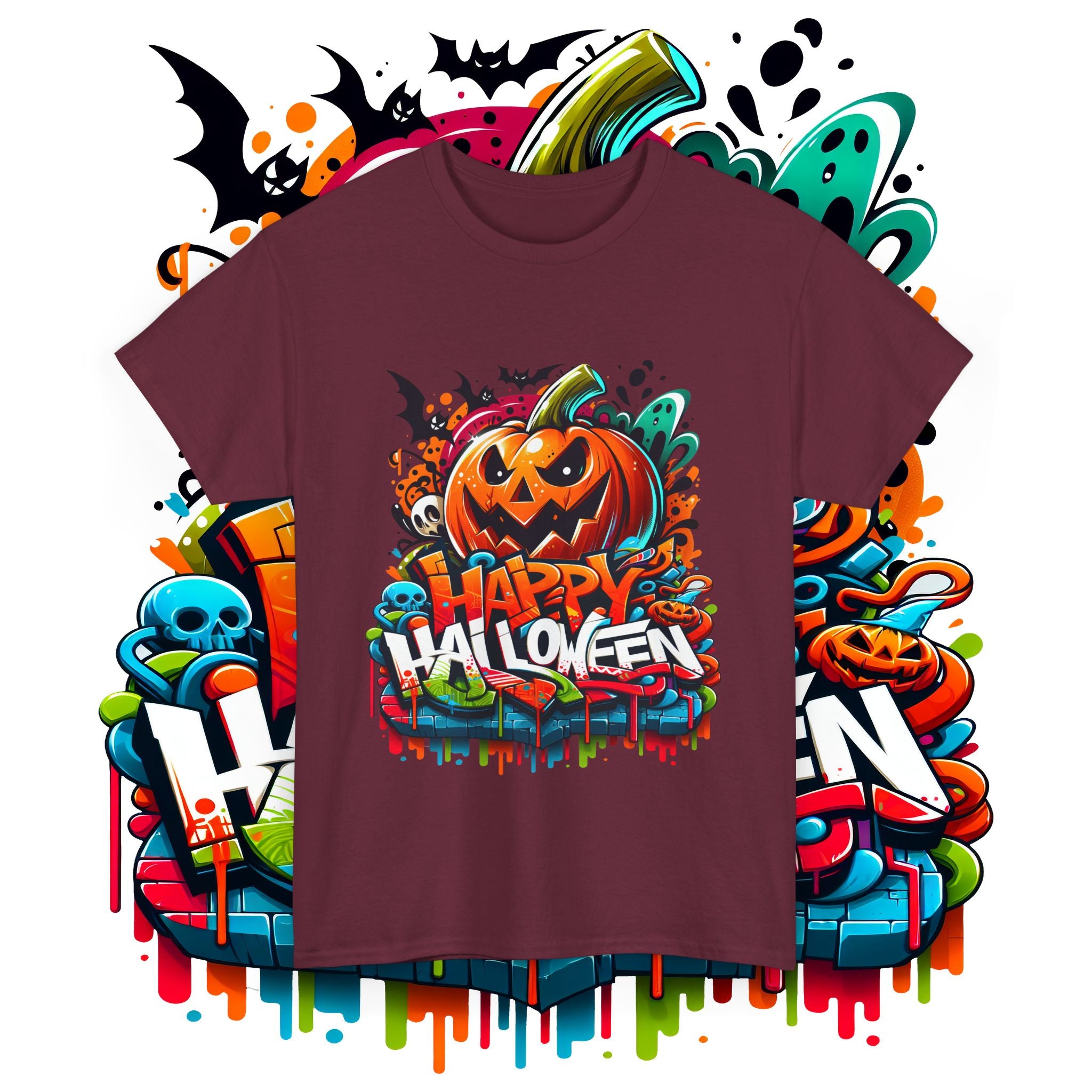 Happy Halloween Unisex Heavy Cotton Tee