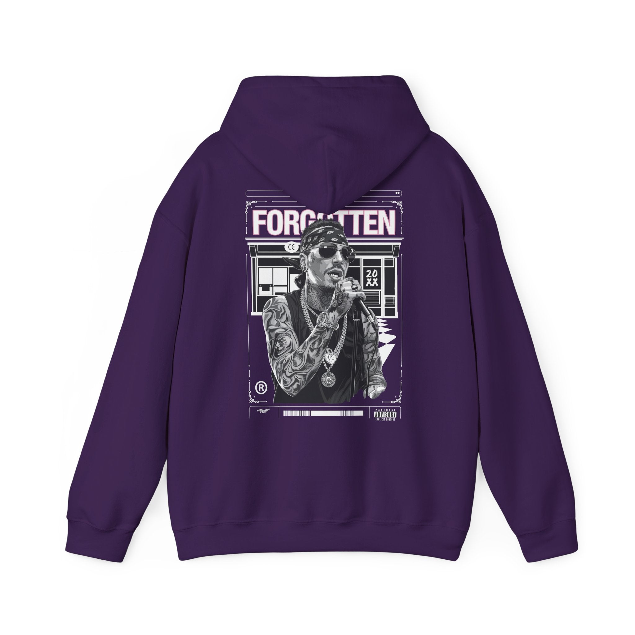 Unisex Heavy Blend™ Hooded Sweatshirt - 'Forgotten' Artwork for Music Lovers