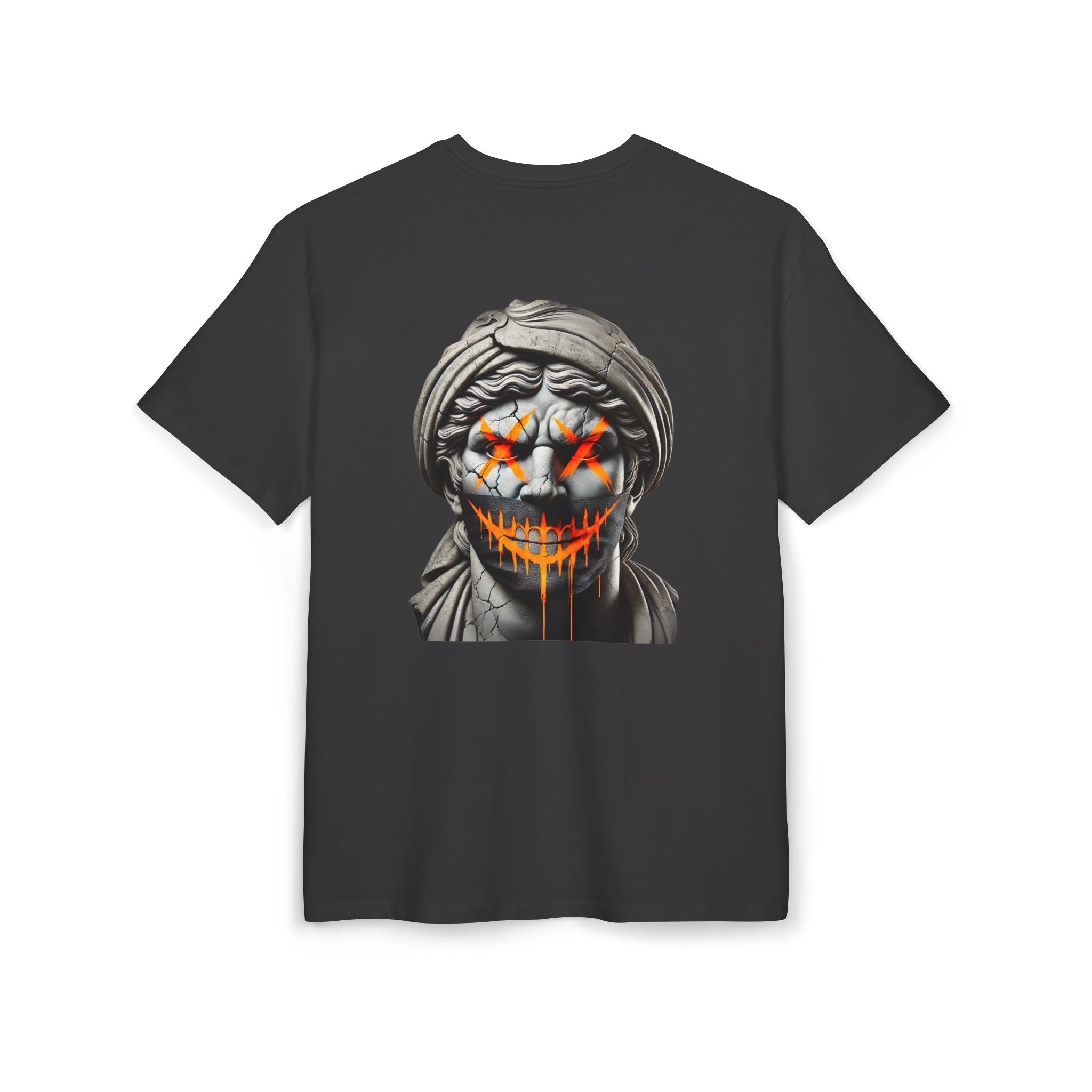Dripping Gangsta David Oversize Tee with Distorted Statue Design