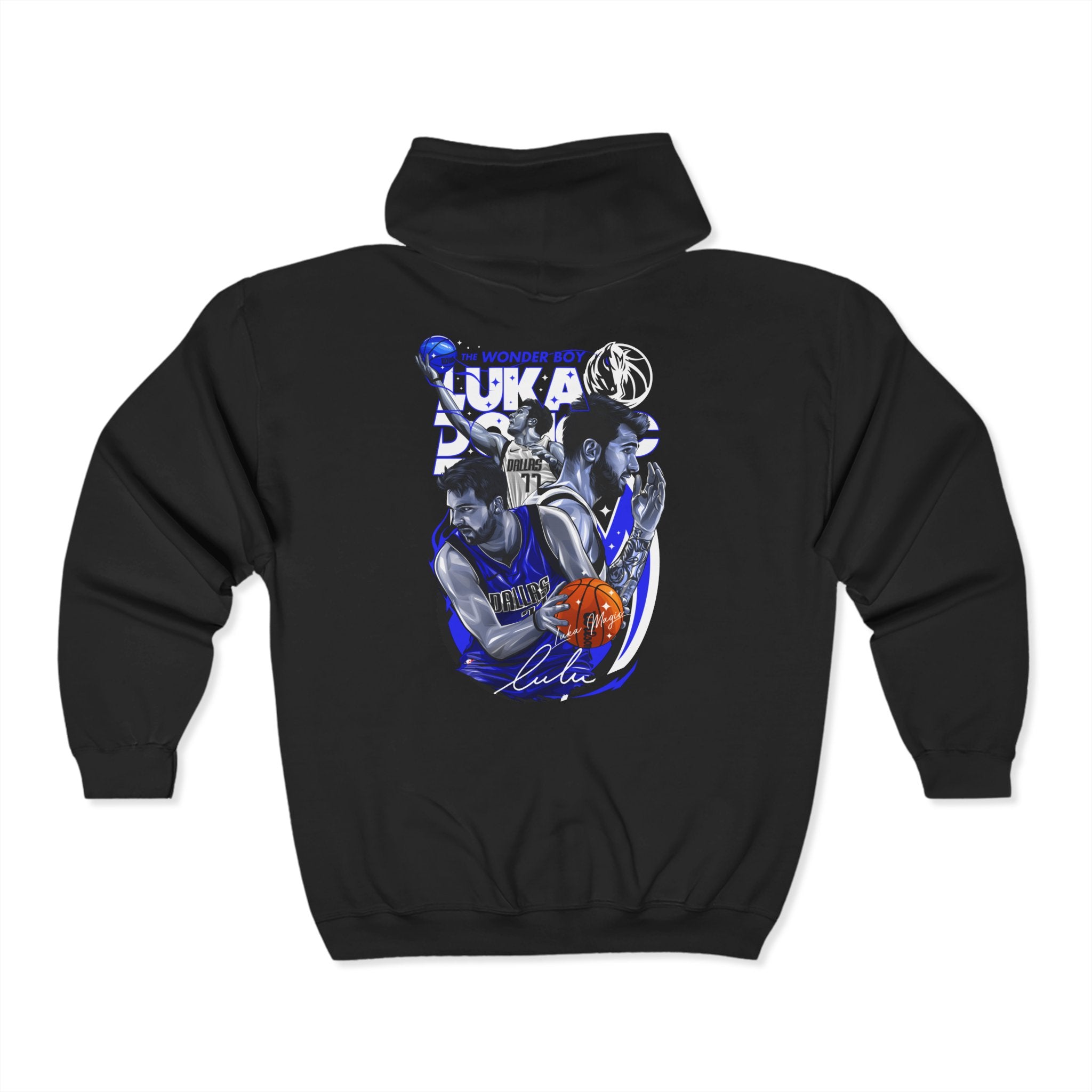 Luka Doncic Basketball Zip Hoodie - Unisex Heavy Blend™ Full Zip Sweatshirt