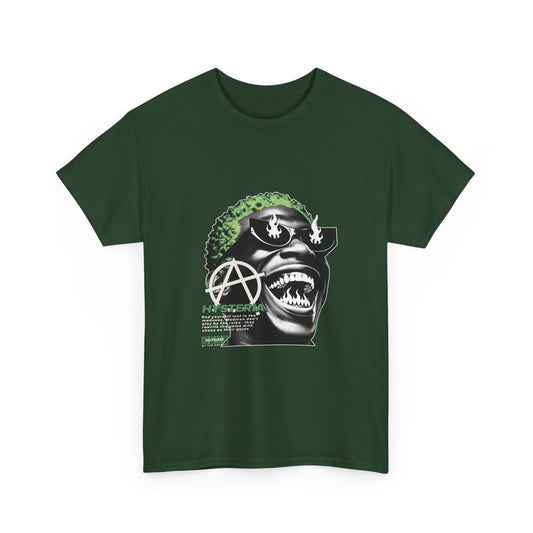 Rebellious Graphic Tee - Unisex Heavy Cotton Tee with Anarchy Design