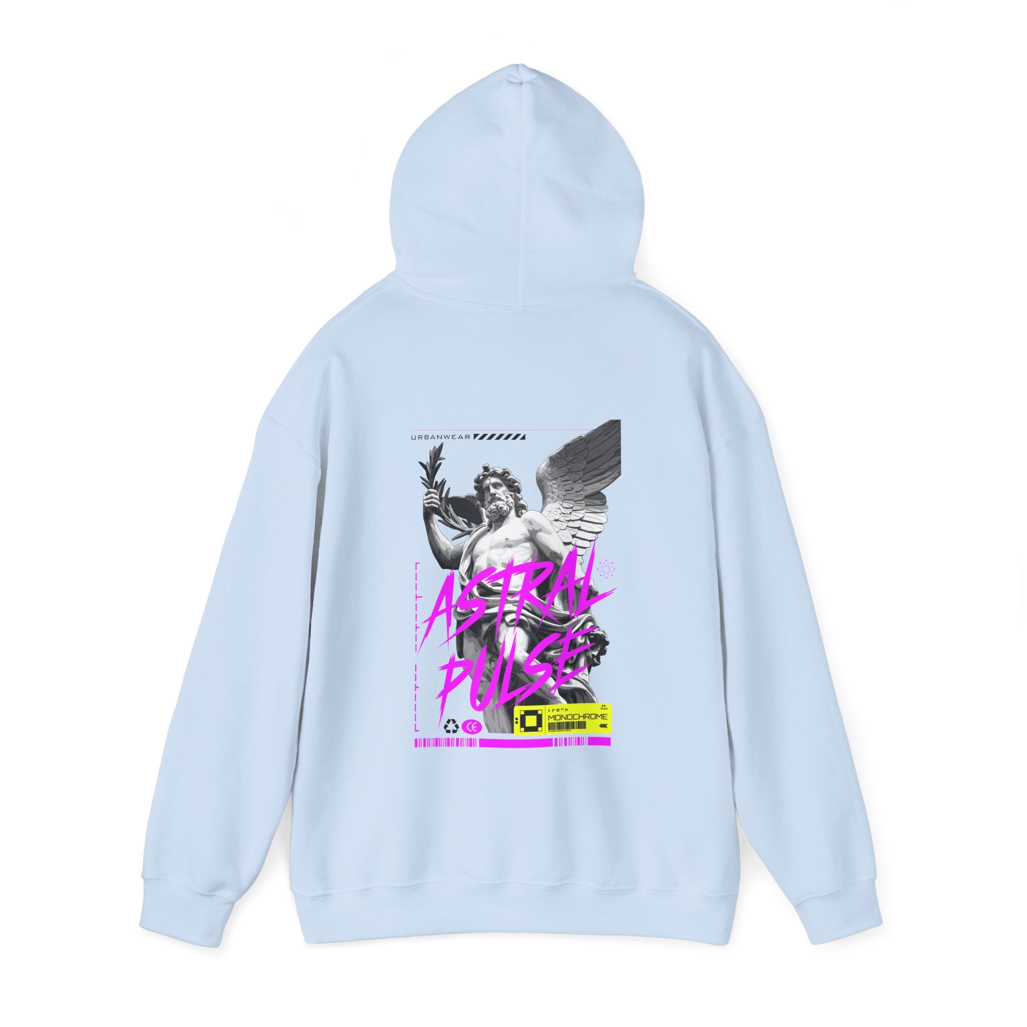 Astral Pulse Unisex Heavy Blend Hoodie - Retro Graphic Sweatshirt