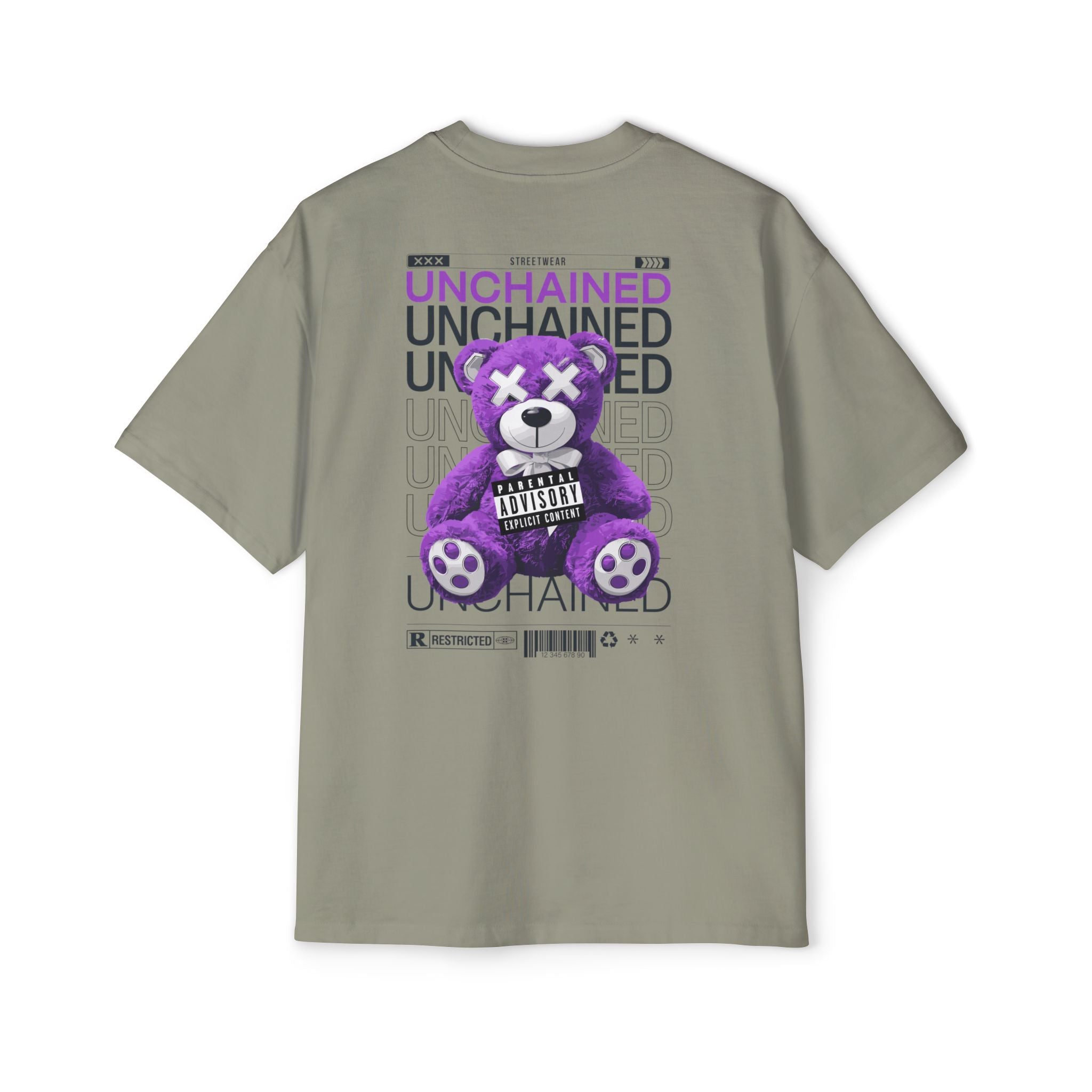 Unchained Bear Graphic Tee - Oversized Streetwear T-Shirt