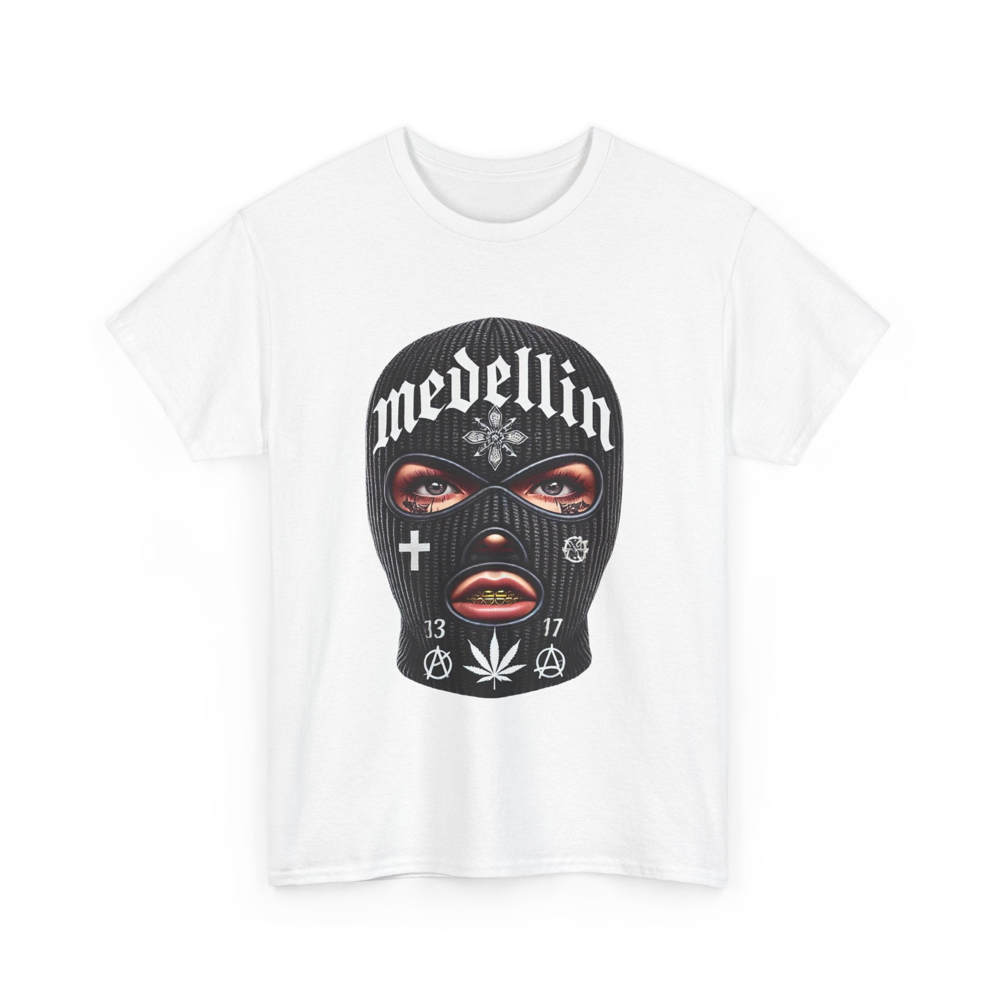 Anarchy Ski Mask Girl Unisex Heavy Cotton Tee