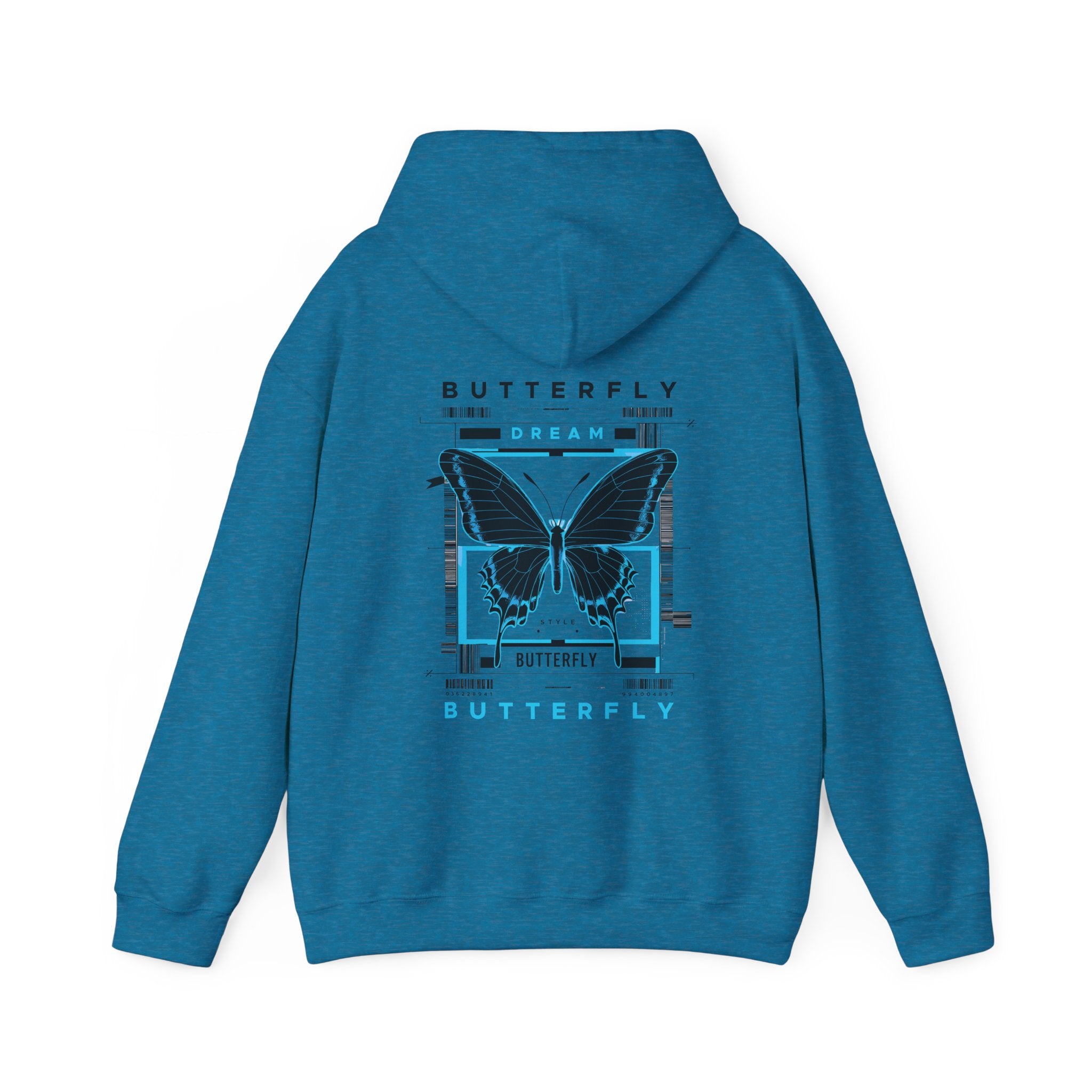 Butterfly Dream Unisex Heavy Blend Hoodie - Artistic Nature Inspired Sweatshirt