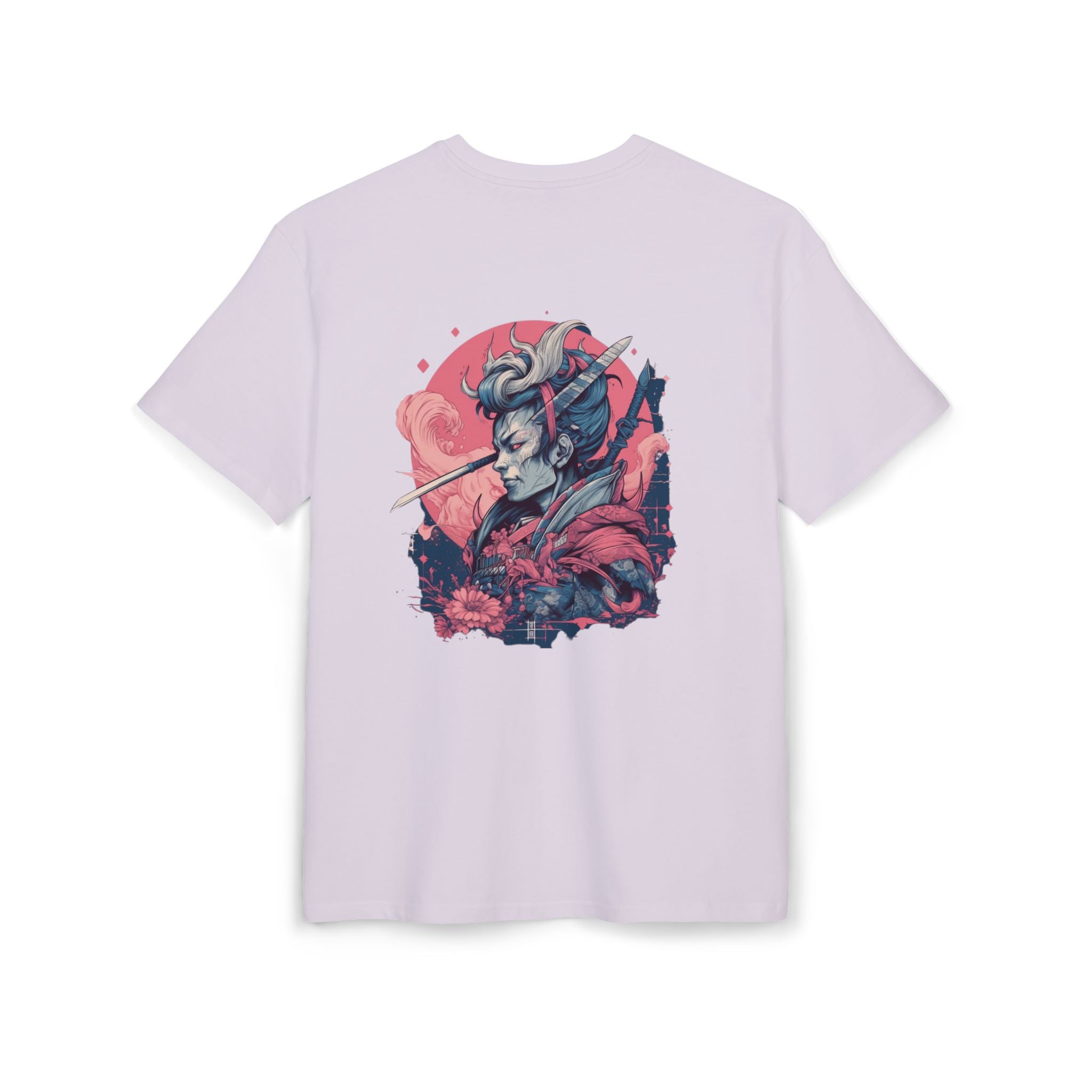 Artistic Samurai Oversize Tee - Unique Graphic T-Shirt for Anime & Manga Fans