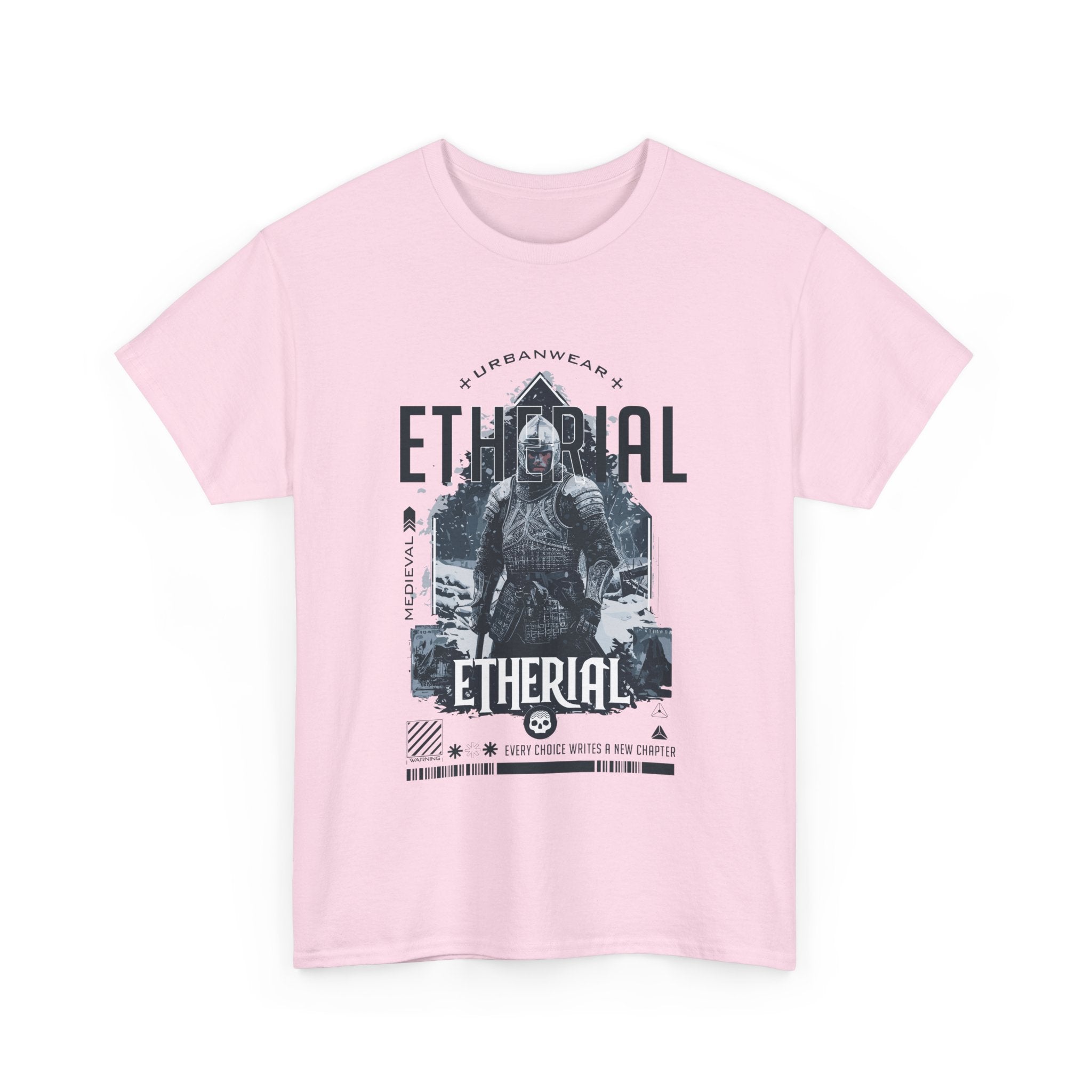 Ethereal Unisex Heavy Cotton Tee - Urban Streetwear Graphic T-Shirt