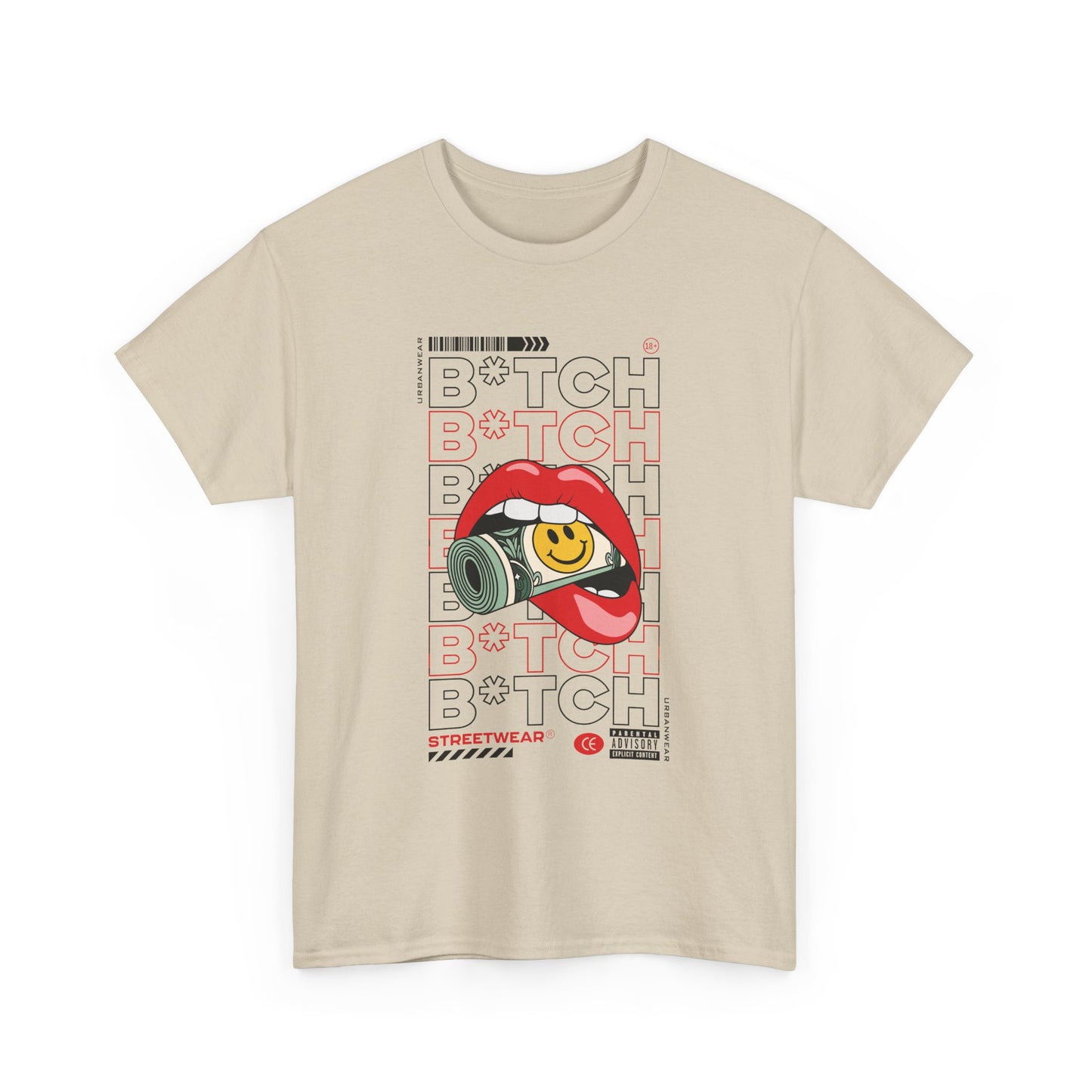 Trendy Unisex Heavy Cotton Tee with Bold 'BOTCH' Graphic