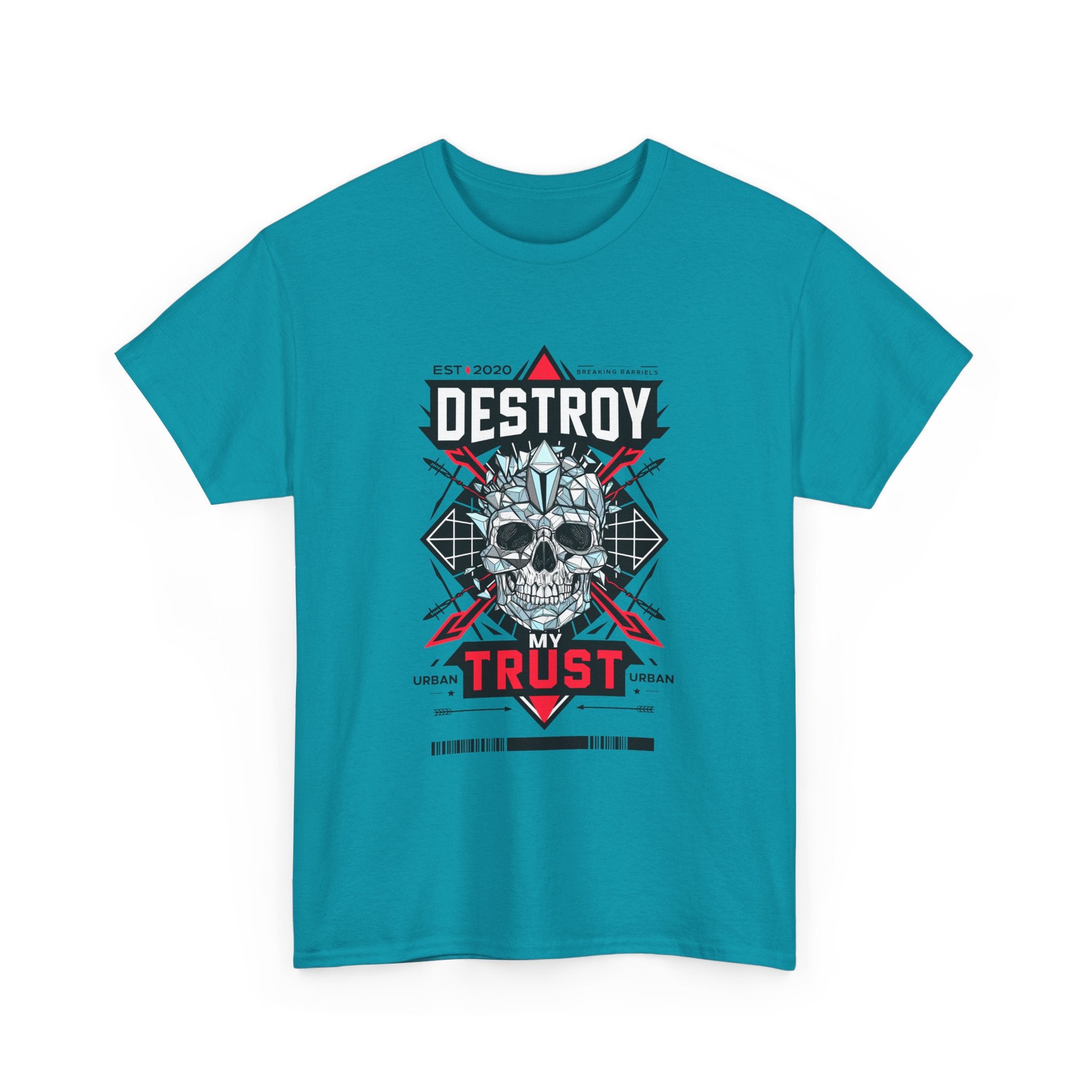 Urban Skull Graphic Tee - "DESTROY MY TRUST"