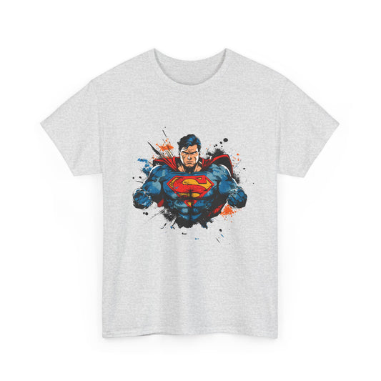 Superhero Unisex Heavy Cotton Tee - Casual Graphic T-Shirt for Fans