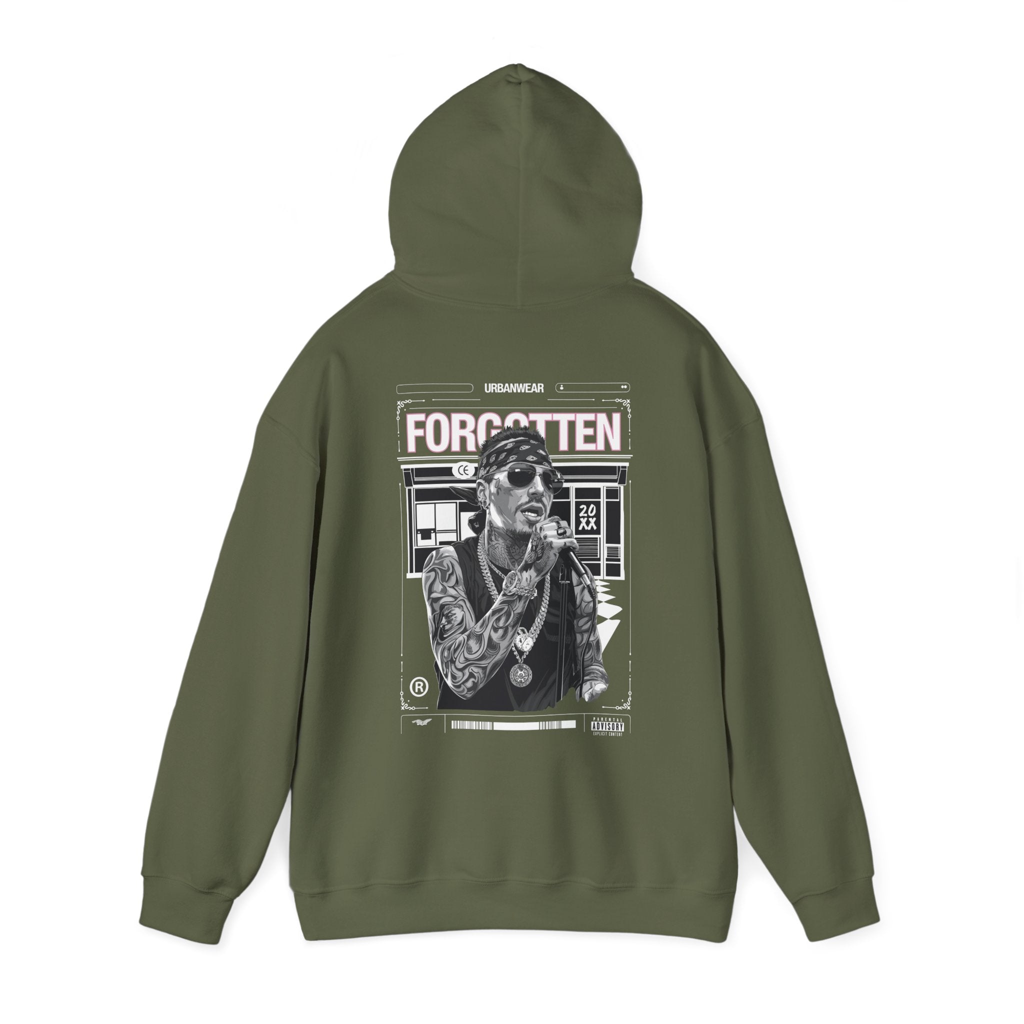 Unisex Heavy Blend™ Hooded Sweatshirt - 'Forgotten' Artwork for Music Lovers