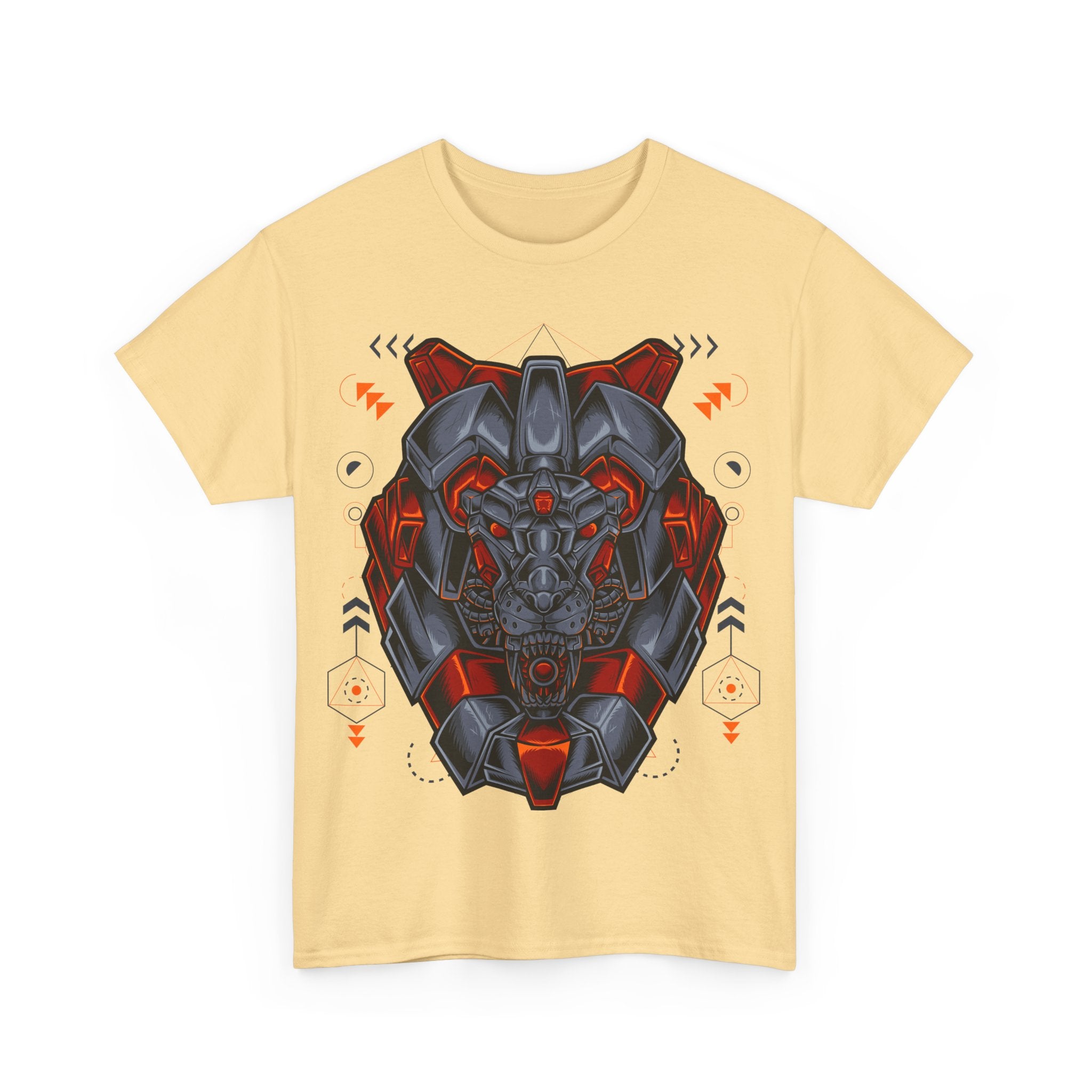 Bold Graphic Lion Unisex Heavy Cotton Tee - Streetwear Inspired