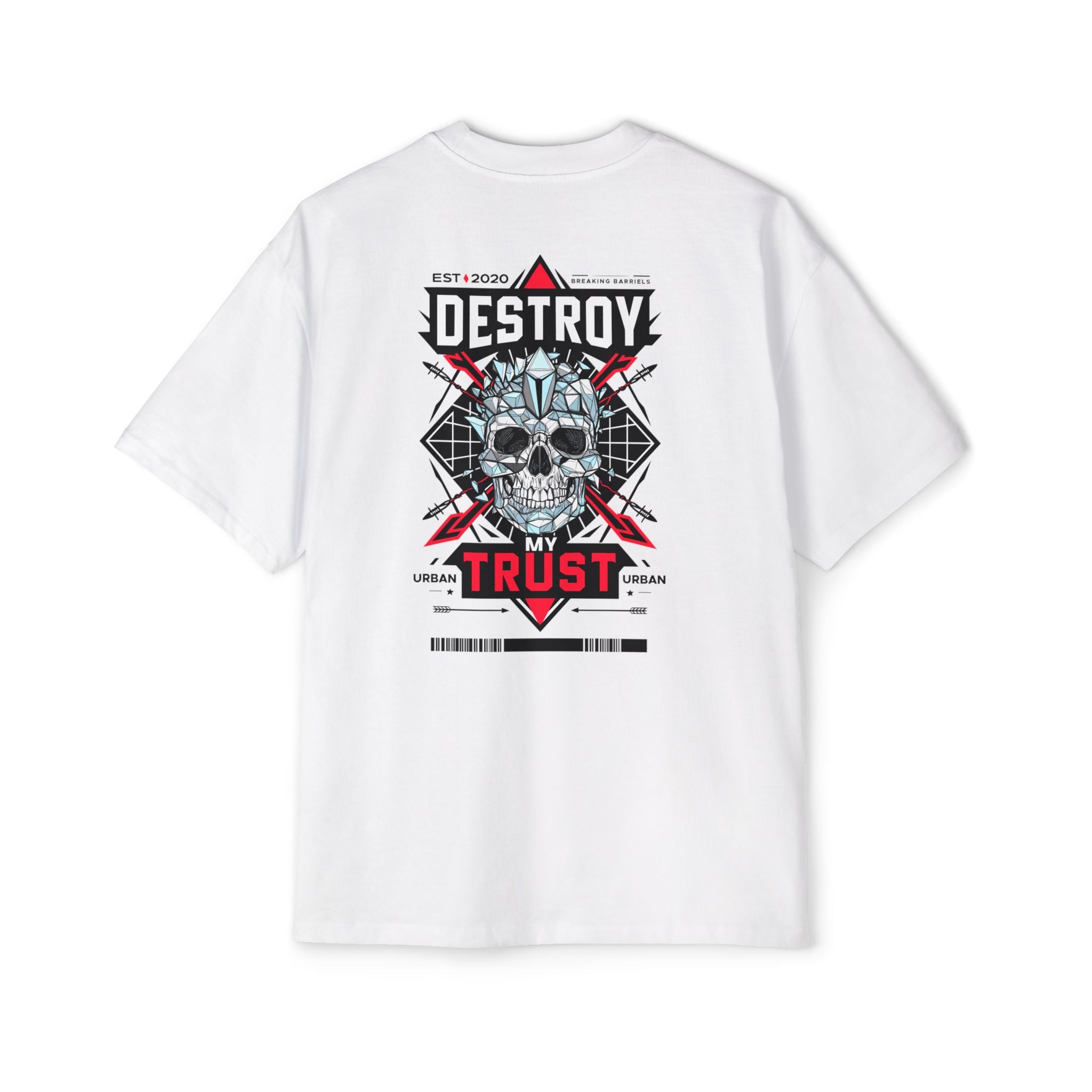 Urban Graphic Tee - "DESTROY MY TRUST" Skull Design