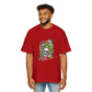 Heavy Oversized Tee - Dance Macabre Graphic Tee for Halloween & Party Wear.