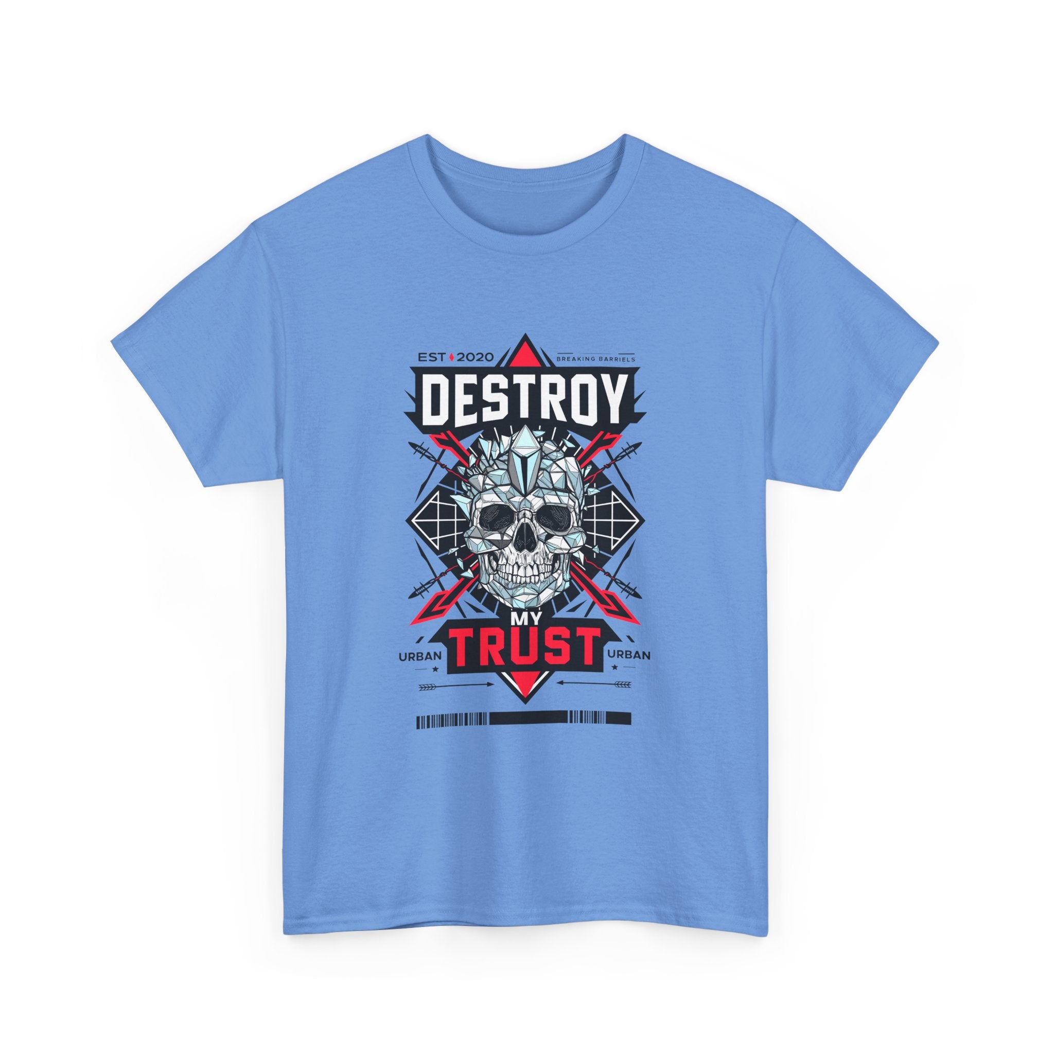 Urban Skull Graphic Tee - "DESTROY MY TRUST"