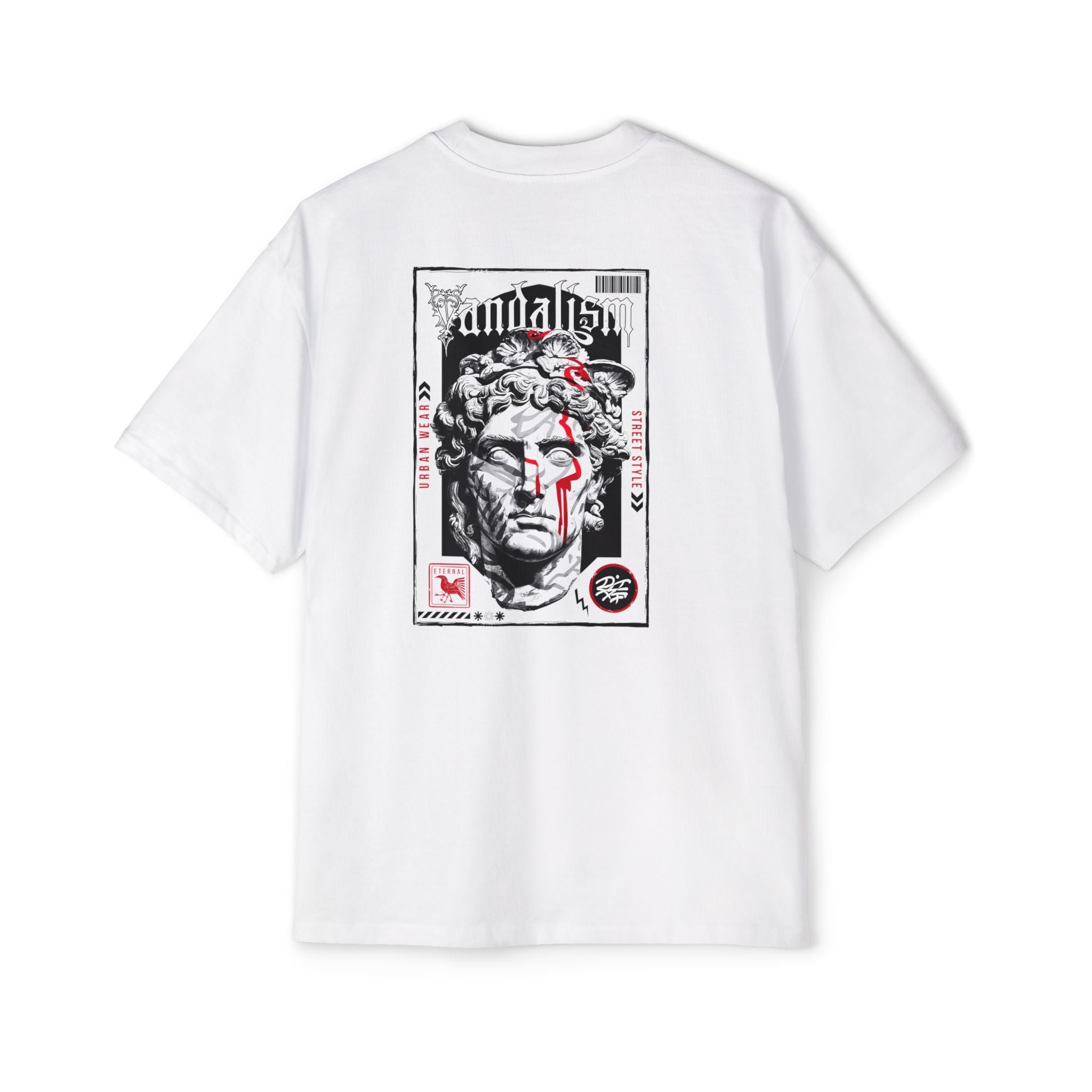 Urban Vandalism Oversized Tee - Stylish Graphic Tee for Streetwear Lovers
