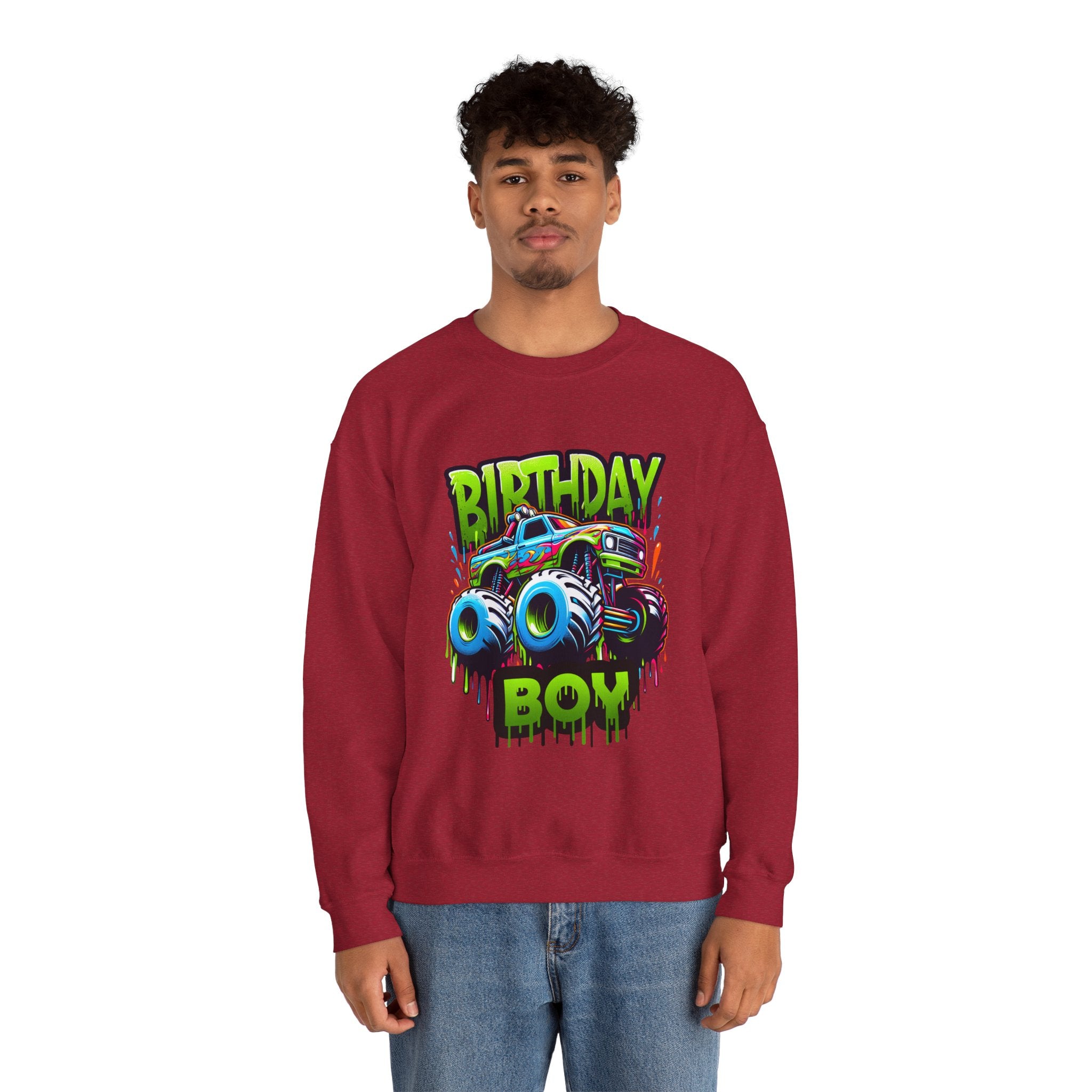 Birthday Boy Monster Truck Unisex Sweatshirt