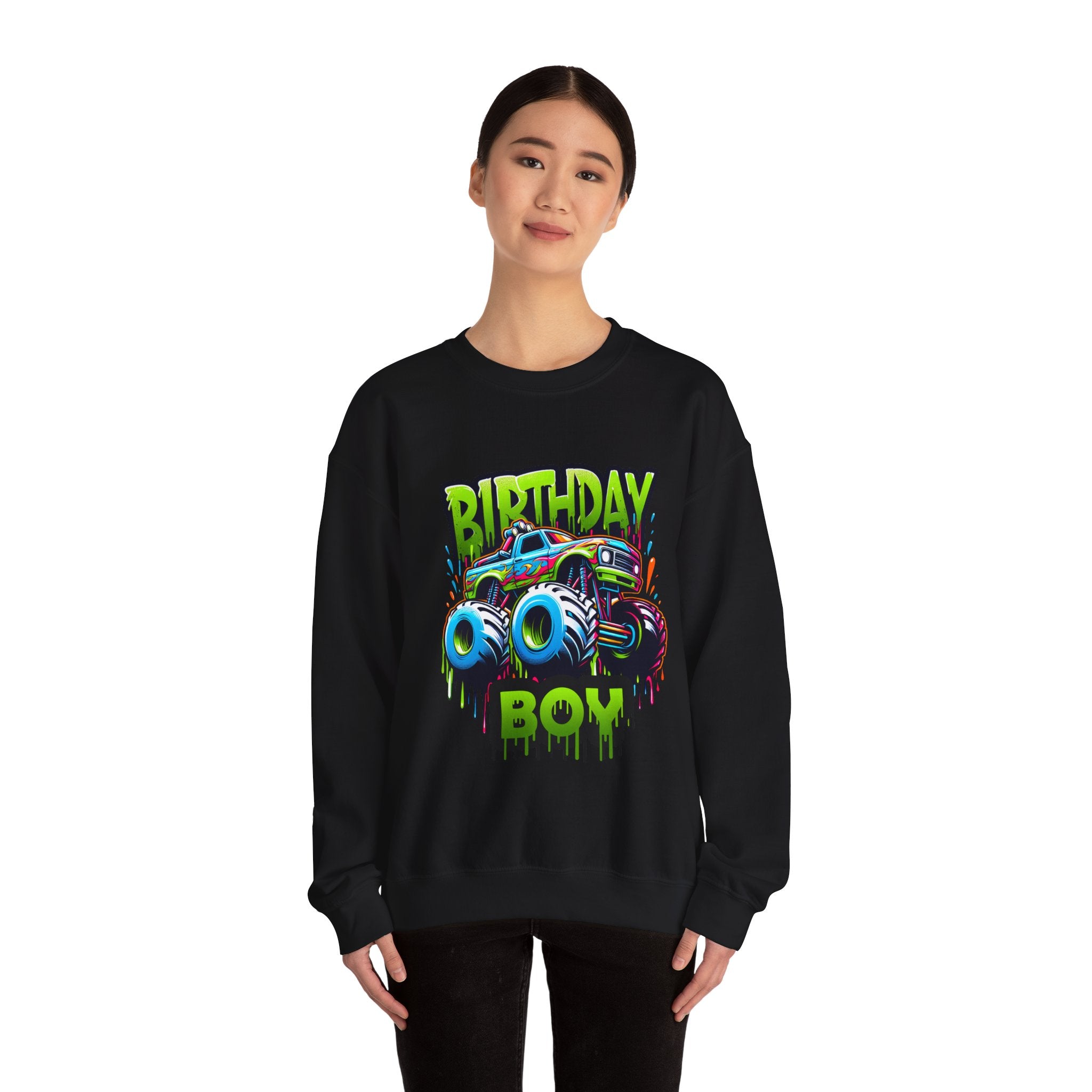 Birthday Boy Monster Truck Unisex Sweatshirt