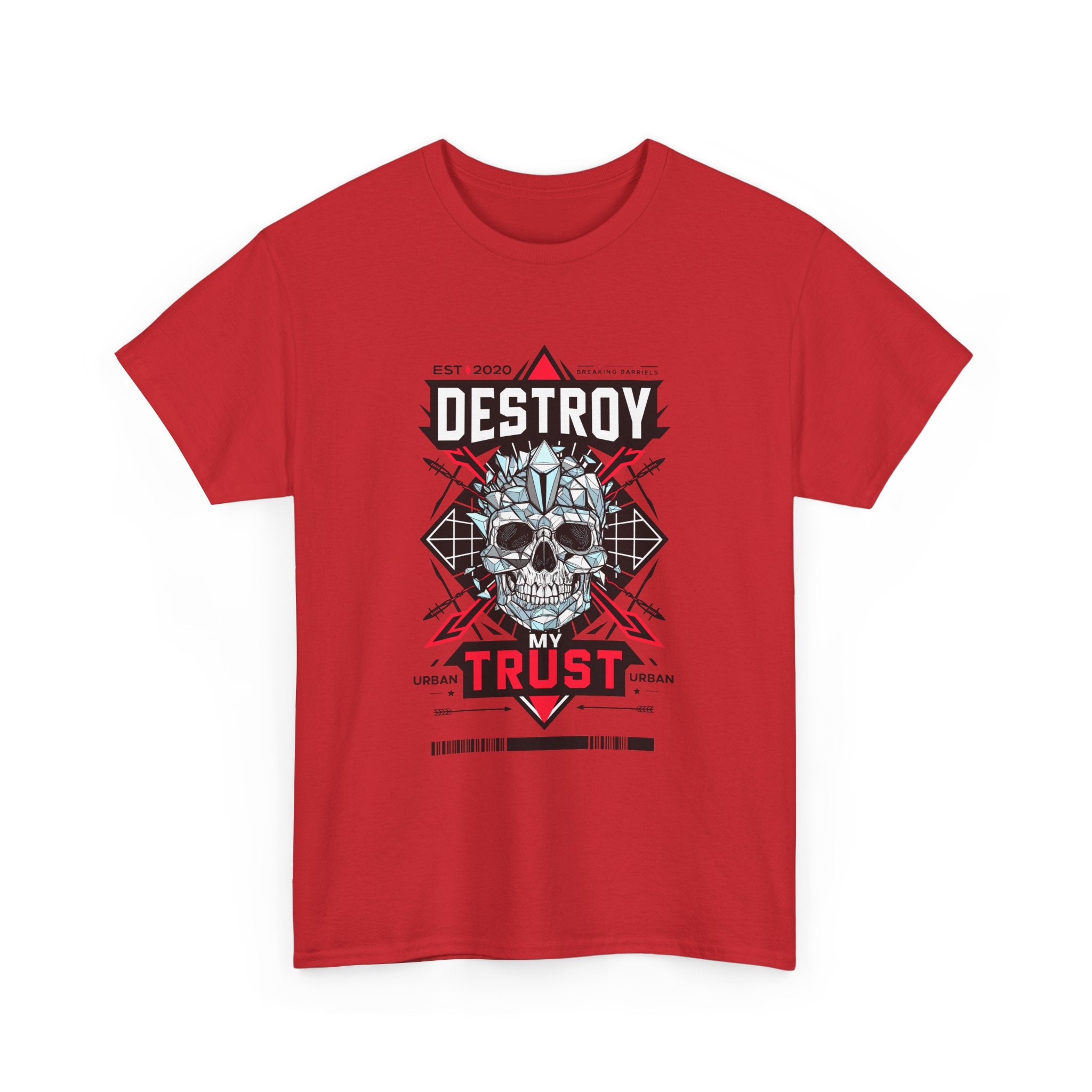 Urban Skull Graphic Tee - "DESTROY MY TRUST"