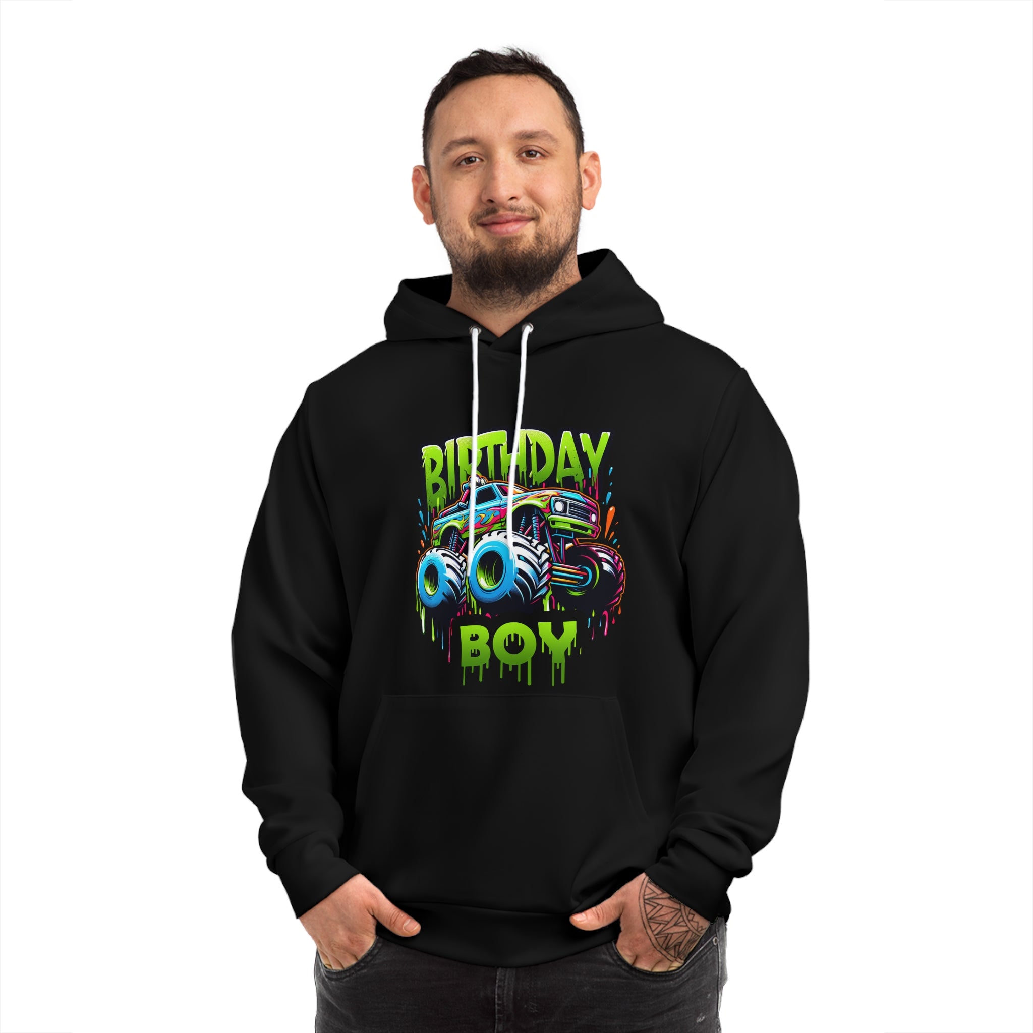 Birthday Boy Monster Truck Fashion Hoodie