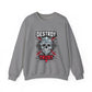 Skull Art Crewneck Sweatshirt – Destroy My Trust Design | Unisex Heavy Blend™