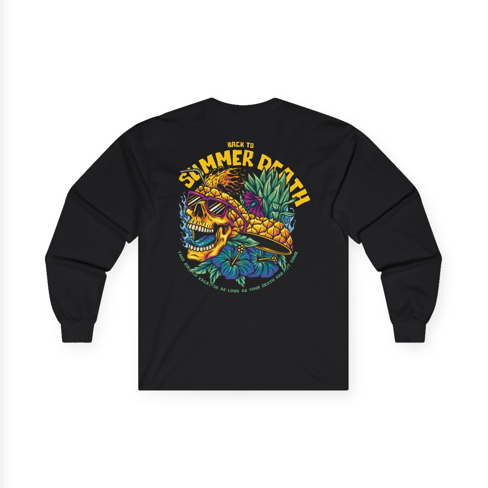 Summer Vibes Skull Long Sleeve Tee - Unisex Ultra Cotton