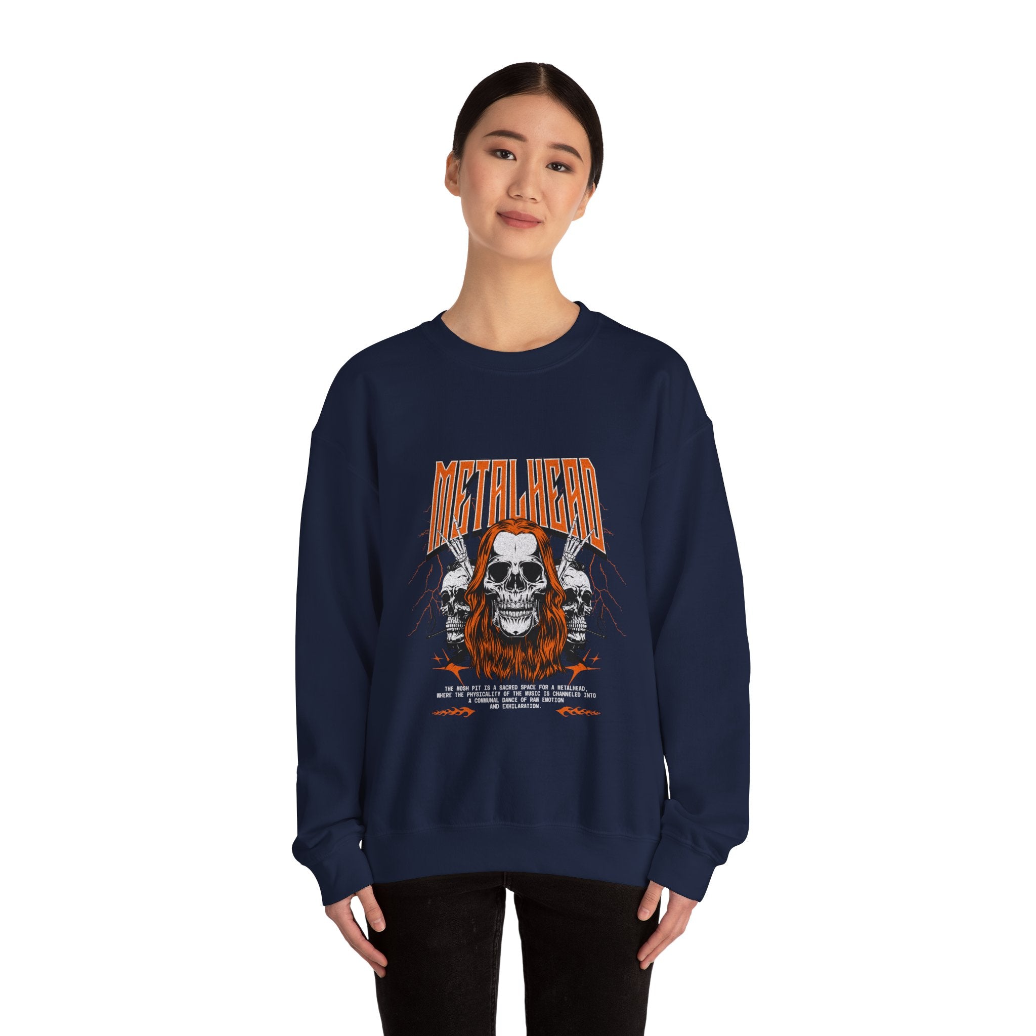 Metalhead Crewneck Sweatshirt - Unisex Heavy Blend™ - Perfect for Rock Music Lovers