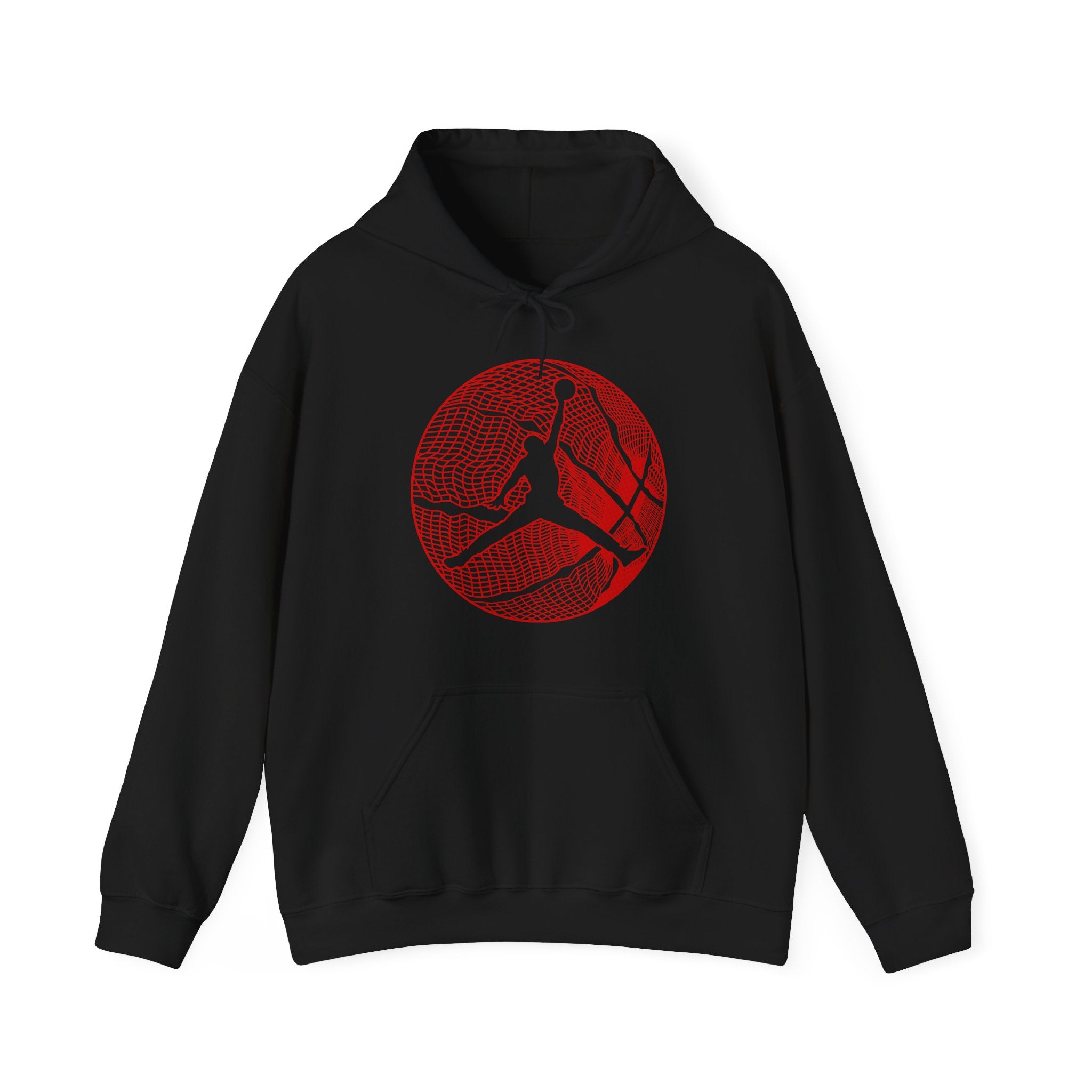 Unisex Heavy Blend™ Hooded Sweatshirt - Retro Jordan Basketball Design