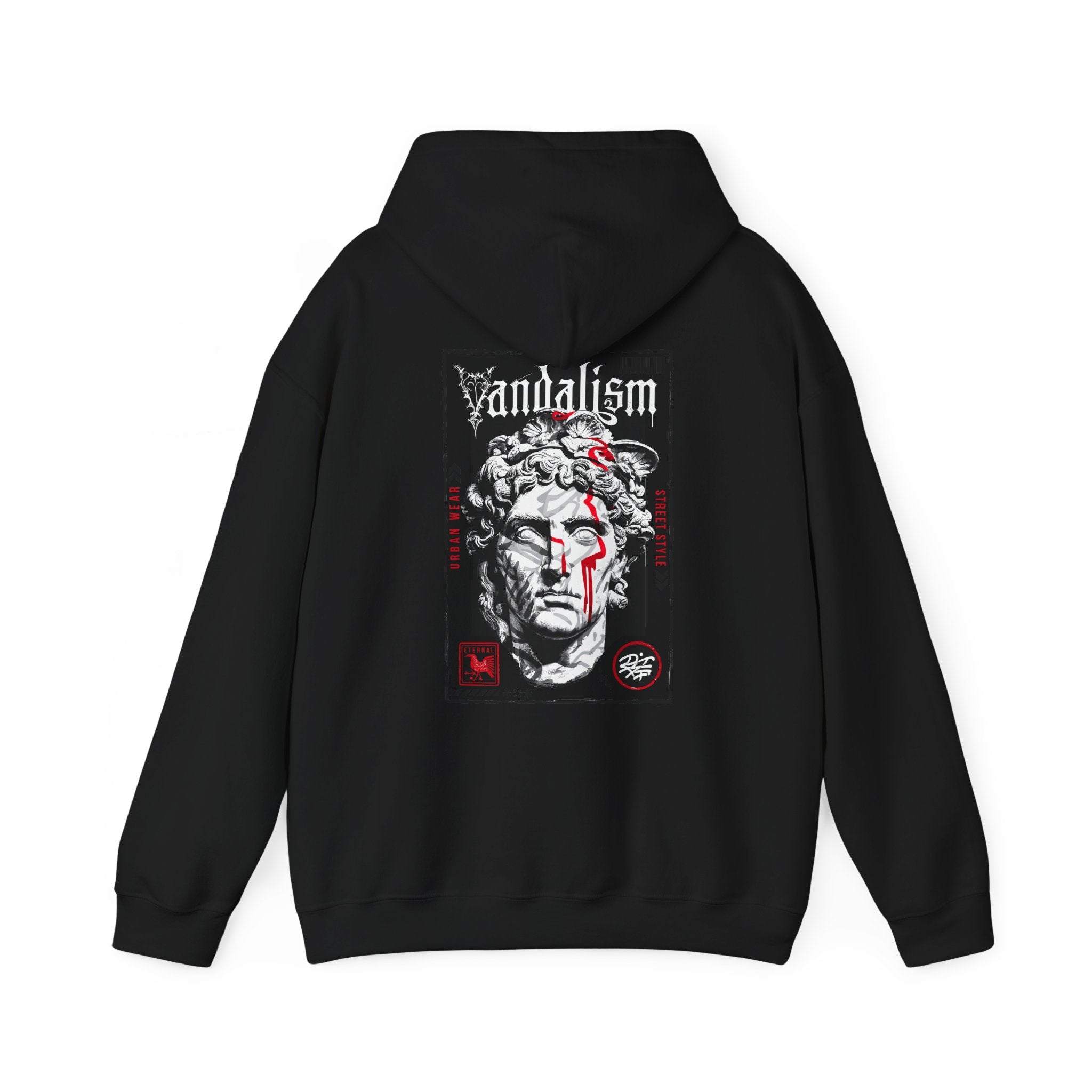 Unisex Heavy Blend™ Hooded Sweatshirt - Artistic Streetwear with Bold Graphic Design