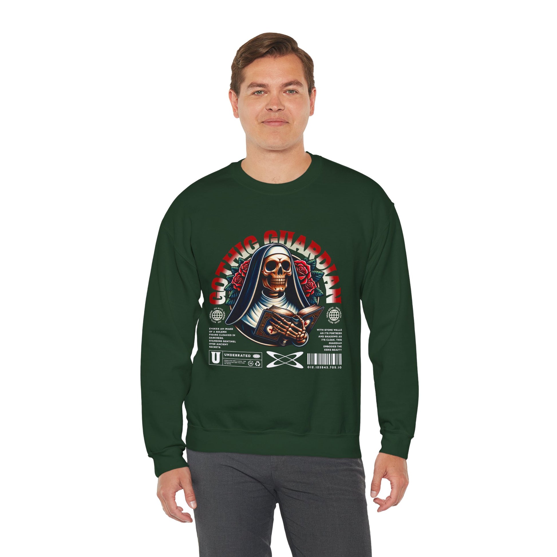 Gothic Guardian Crewneck Sweatshirt - Unisex Heavy Blend™.