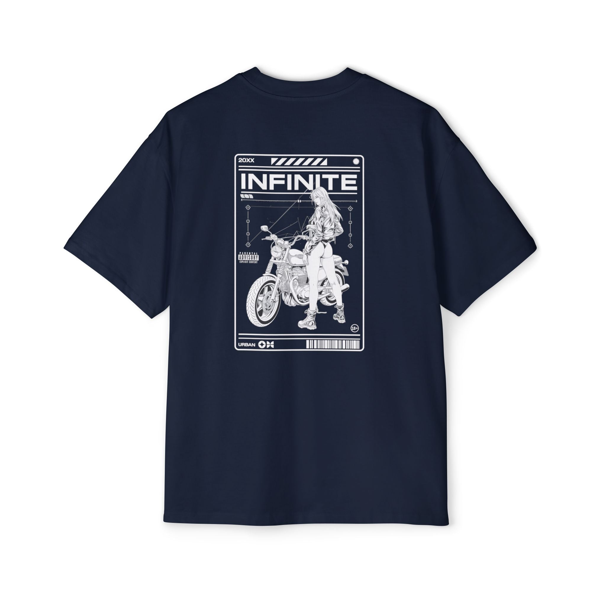 Infinite Motorcycle Graphic Oversized Tee