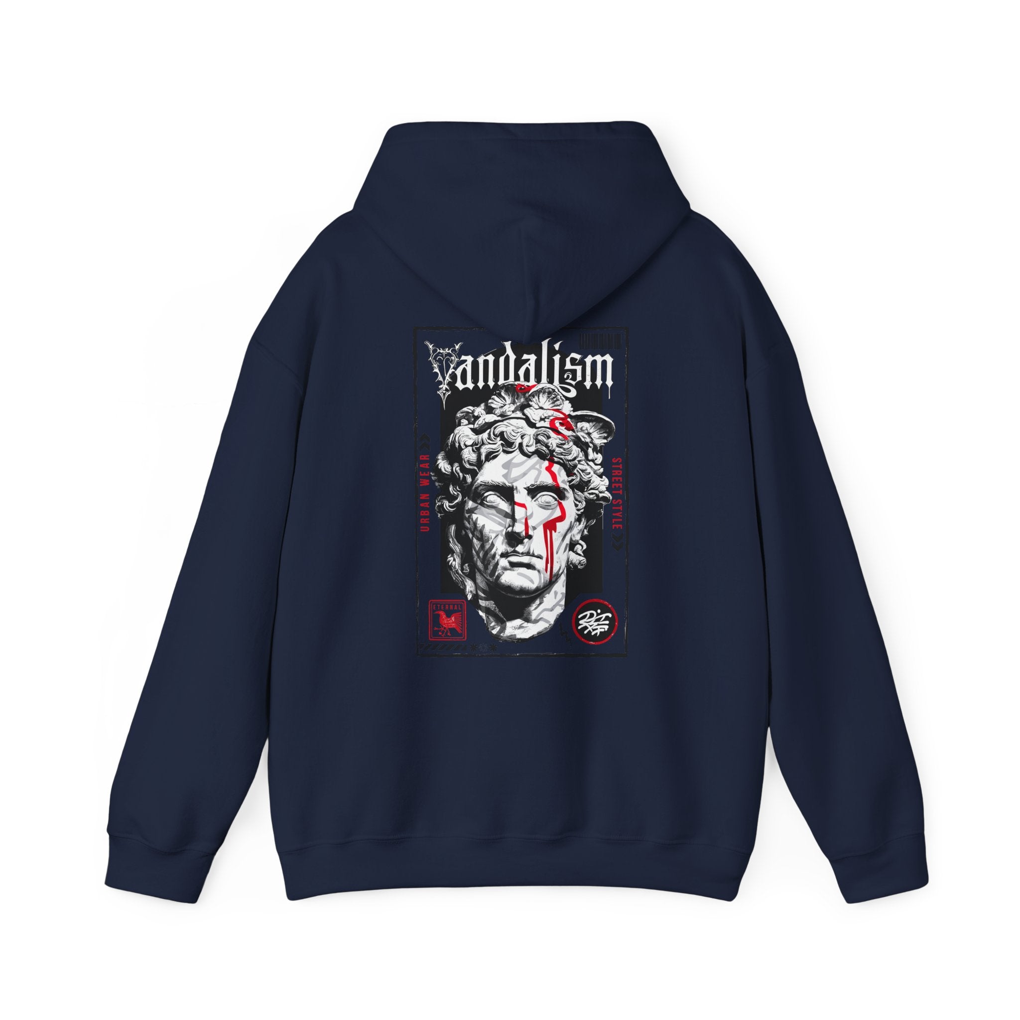 Unisex Heavy Blend™ Hooded Sweatshirt - Artistic Streetwear with Bold Graphic Design