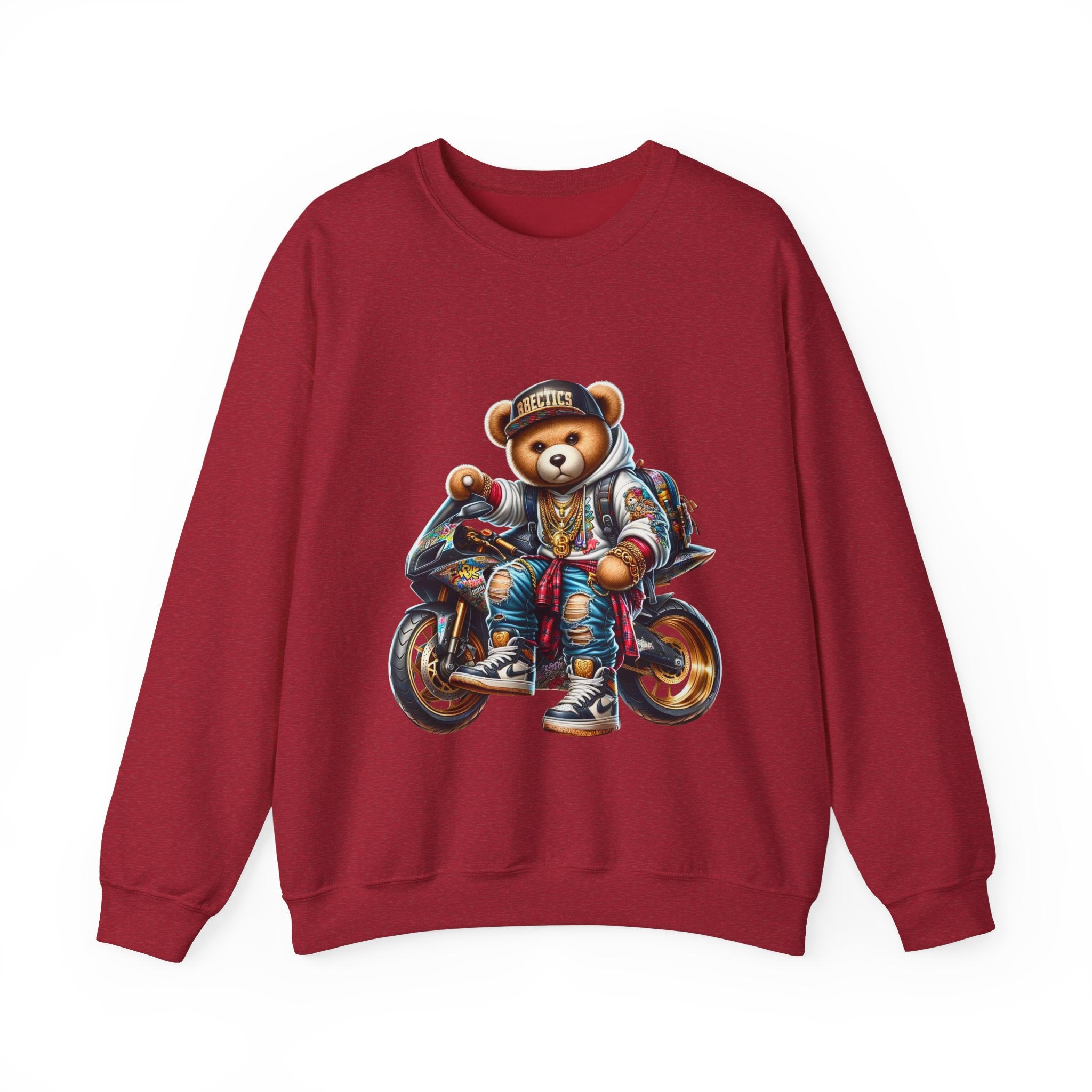 Gangsta Biker Teddy Bear Unisex Sweatshirt