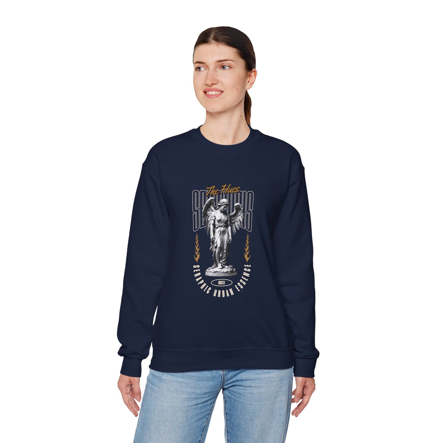 Urban Angel Unisex Heavy Blend™ Crewneck Sweatshirt - Streetwear Style