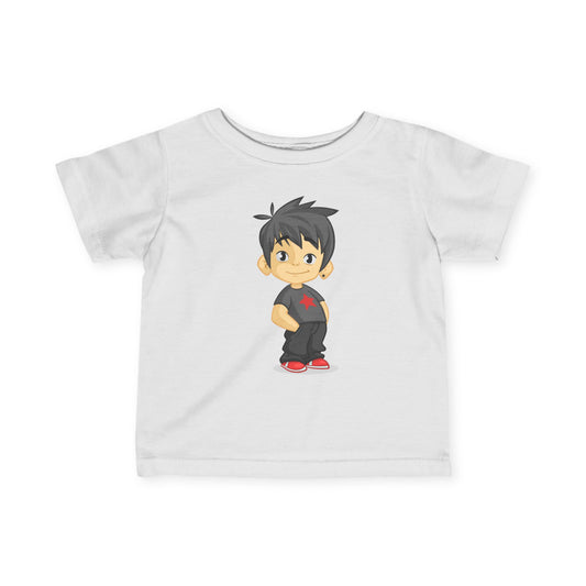 Cute Cartoon Boy Infant Tee - Perfect for Playtime!