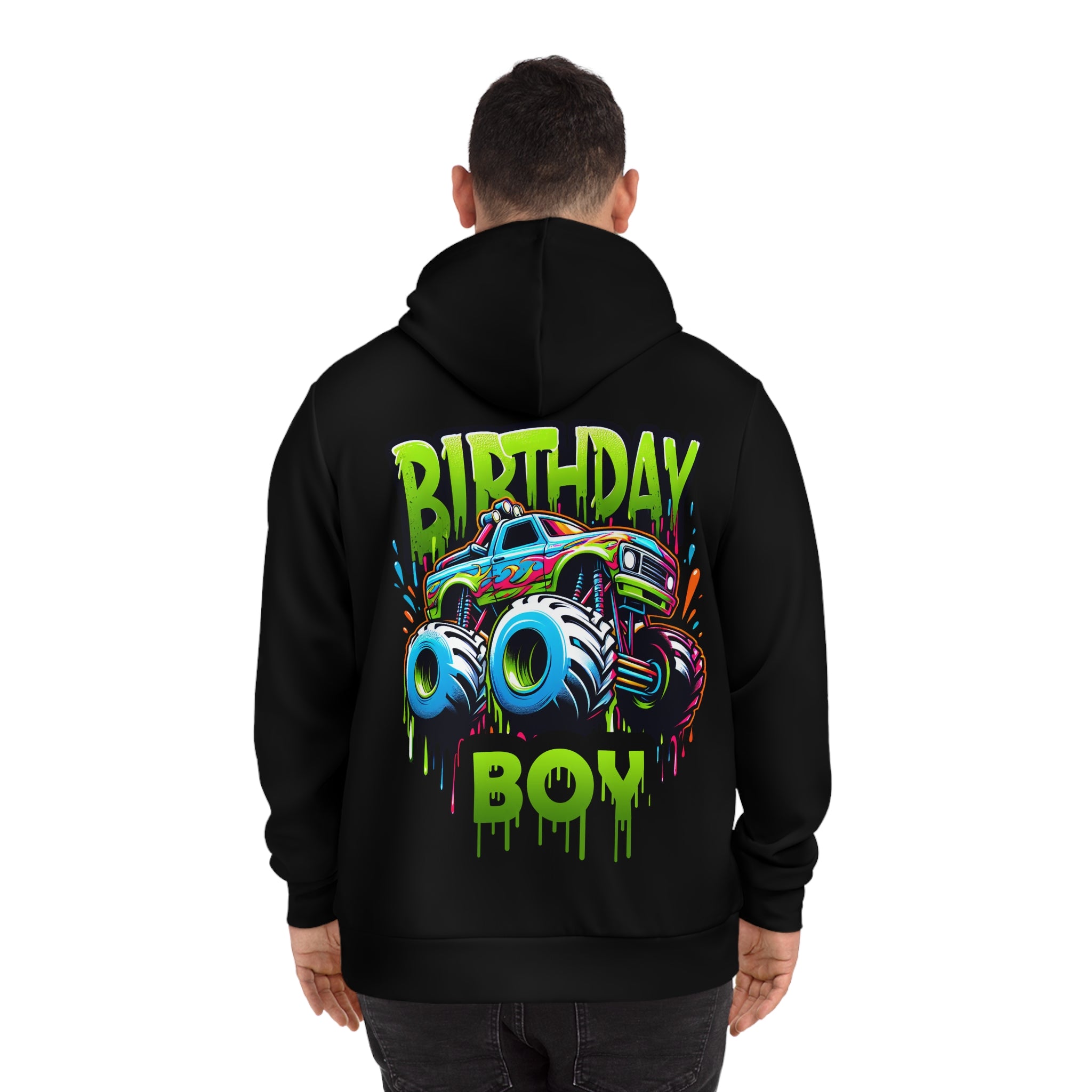 Birthday Boy Monster Truck Fashion Hoodie