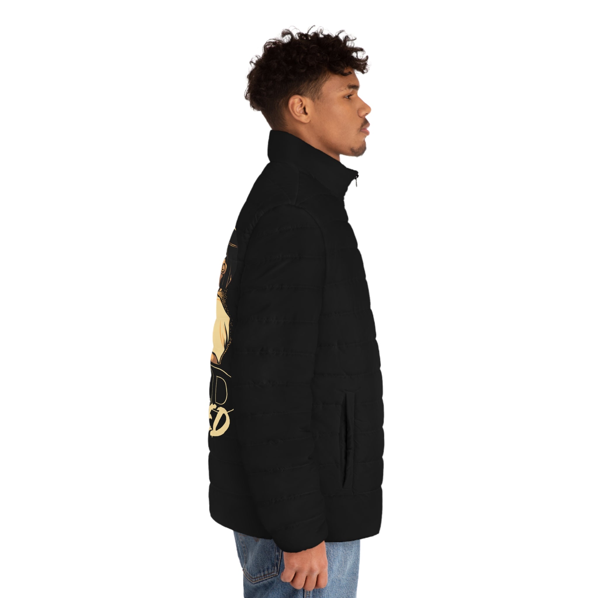 Gold Bloodes Puffer Jacket (AOP)