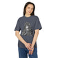 Vintage-Inspired Unisex Heavy Faded Tee with Artistic Design