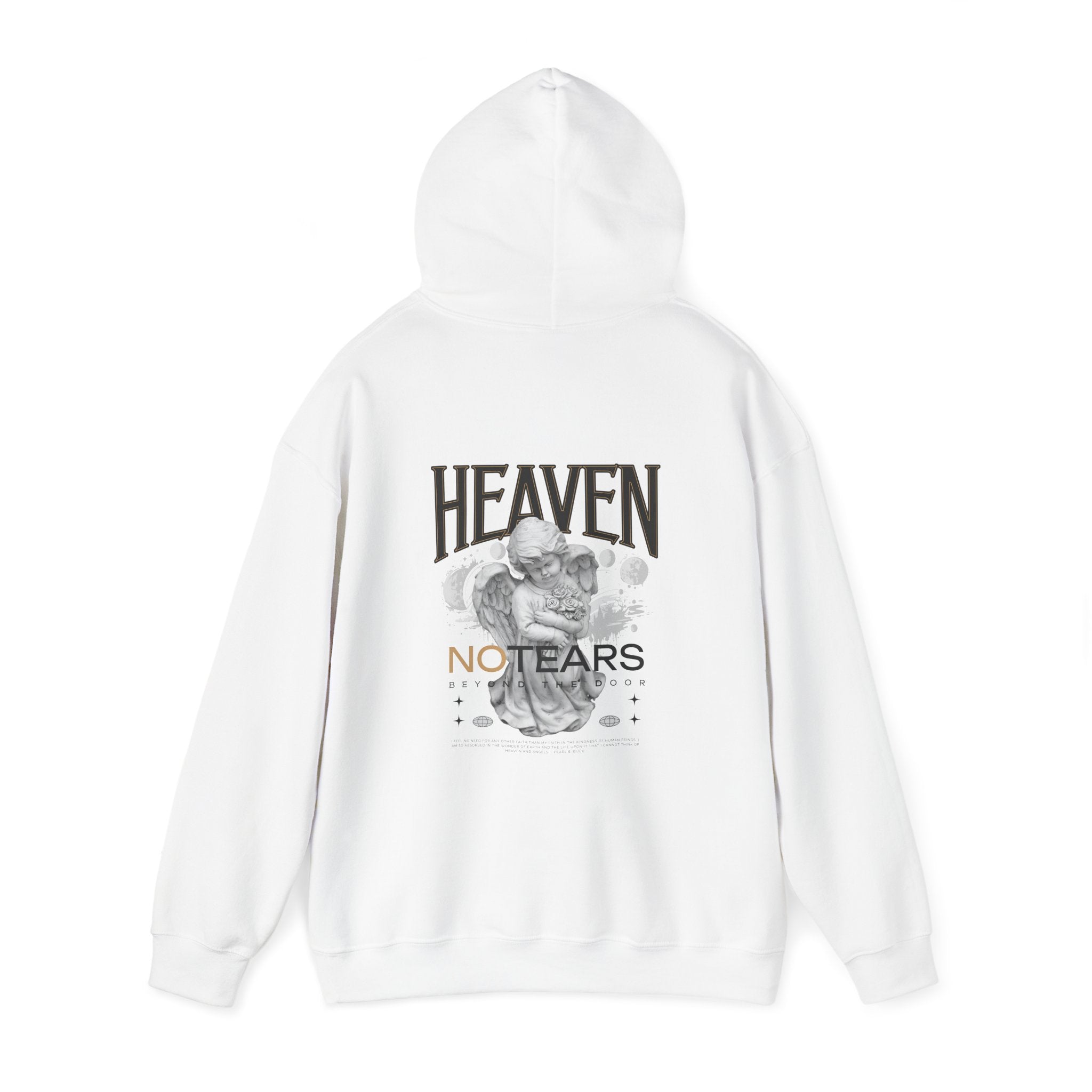 Heaven No Tears Unisex Heavy Blend Hoodie - Cozy Spiritual Sweatshirt