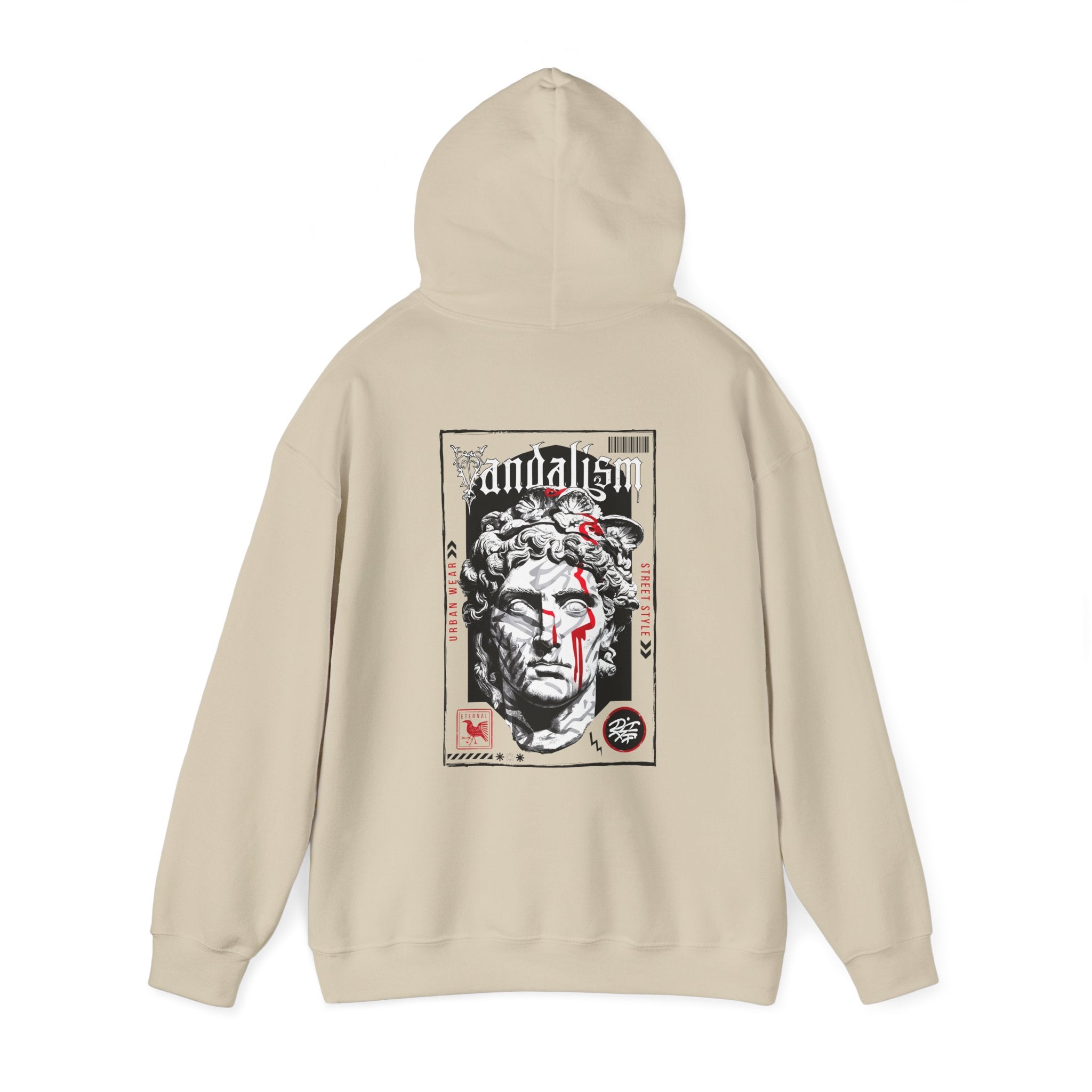 Unisex Heavy Blend™ Hooded Sweatshirt - Artistic Streetwear with Bold Graphic Design