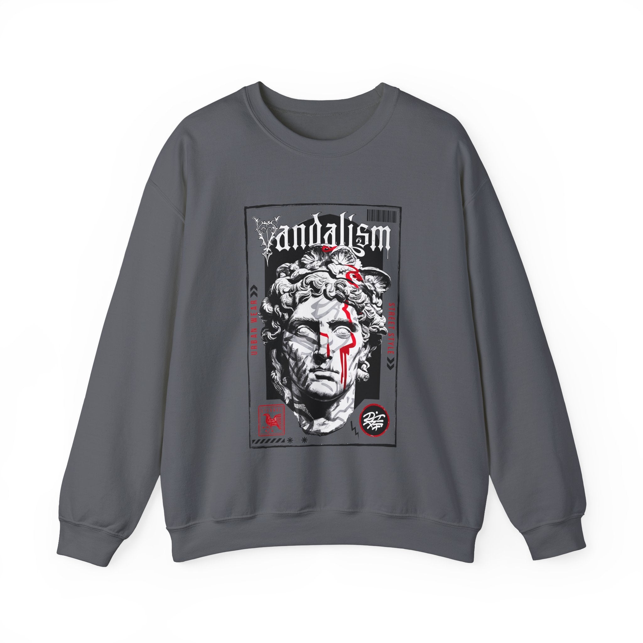 Vandalism Graphic Unisex Crewneck Sweatshirt - Edgy Street Style