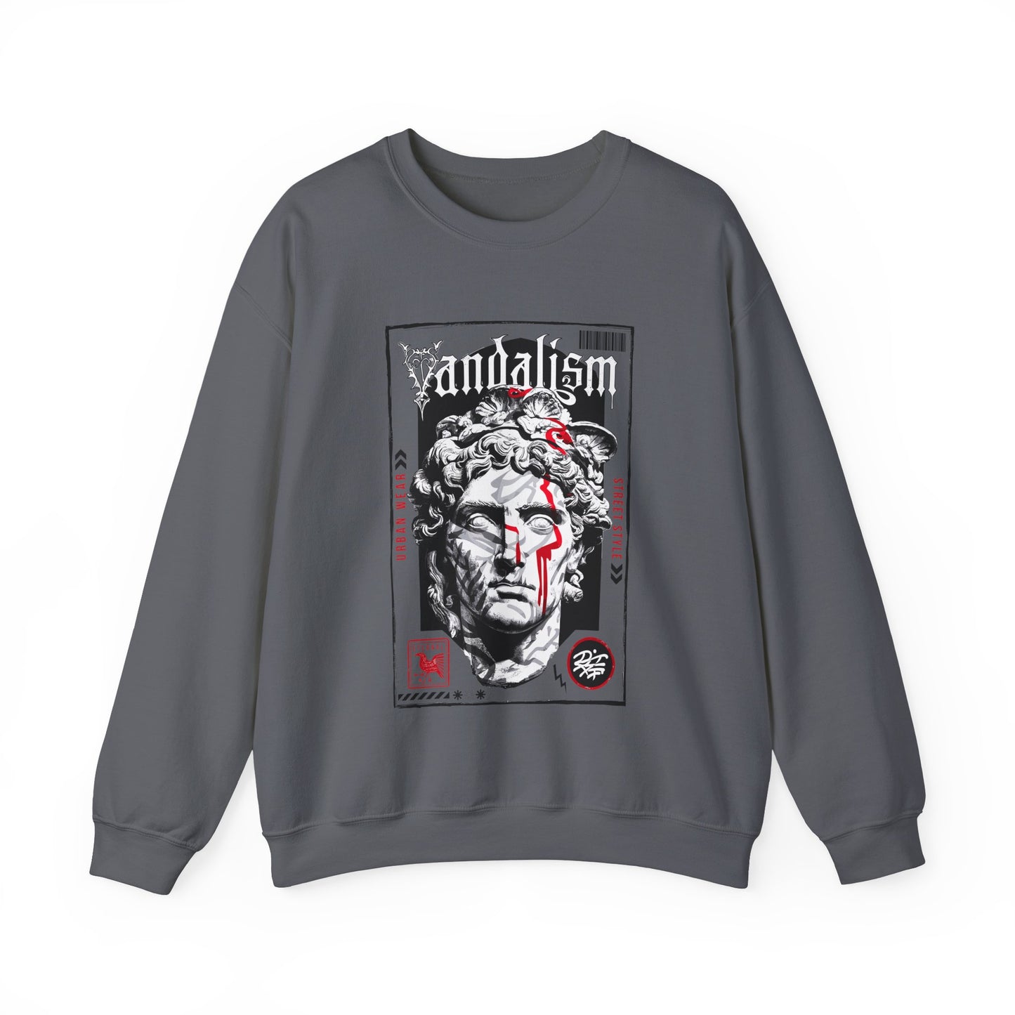 Vandalism Graphic Unisex Crewneck Sweatshirt - Edgy Street Style