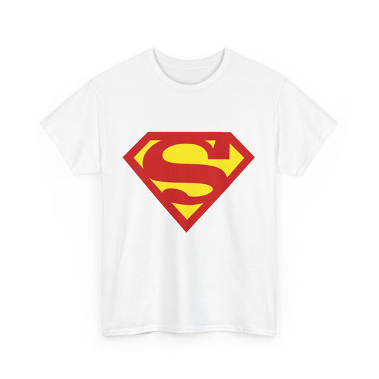Superhero Unisex Heavy Cotton Tee - Bold Superman Design for Comic Fans