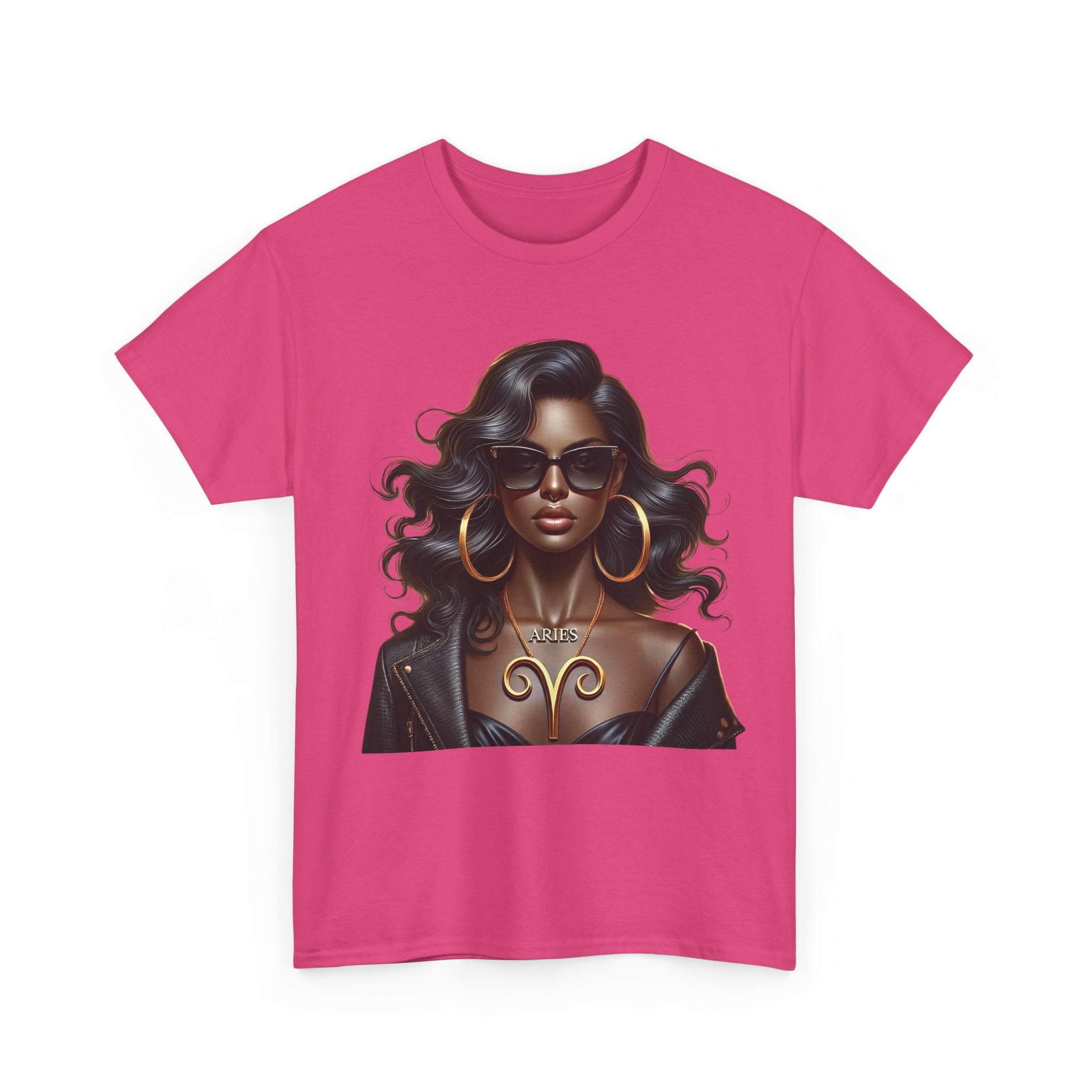 Aries Girl Unisex Heavy Cotton Tee