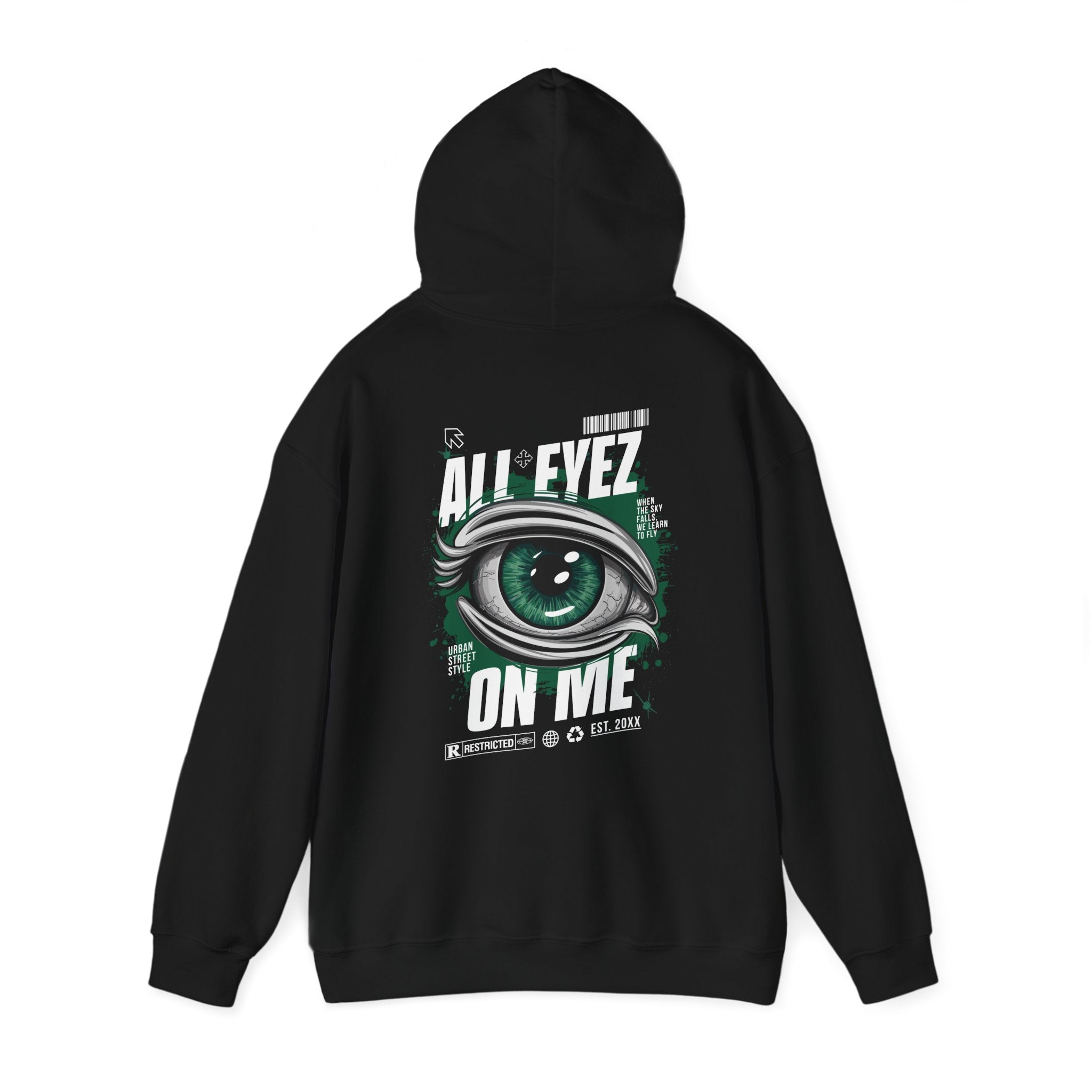 All Eyez On Me Unisex Heavy Blend Hoodie - Urban Streetwear Sweatshirt