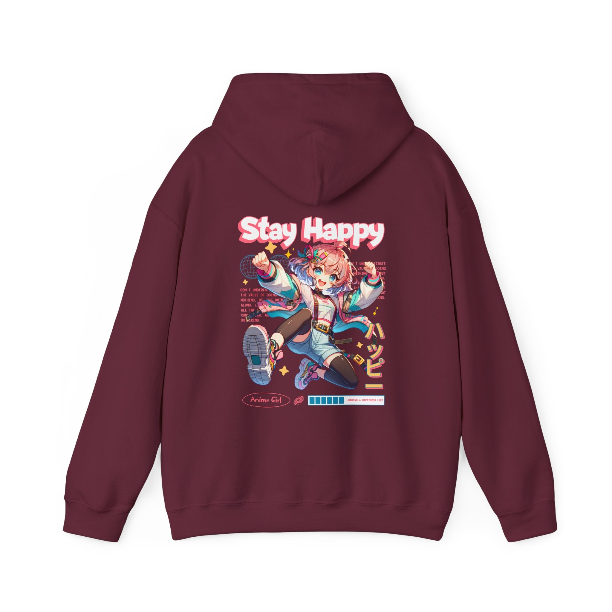 Stay Happy Graphic Hoodie - Unisex Heavy Blend™ Sweatshirt
