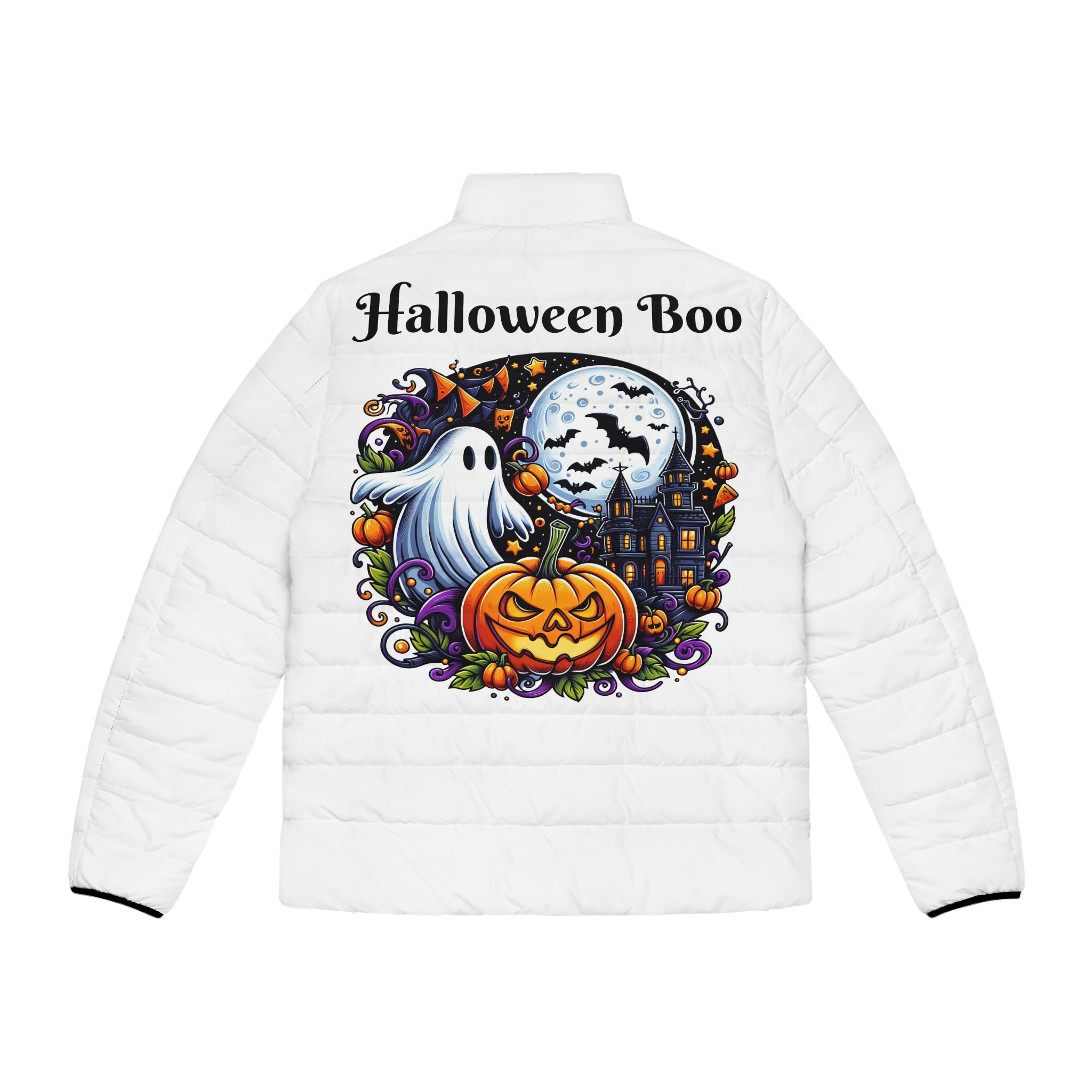 Halloween Boo Puffer Jacket