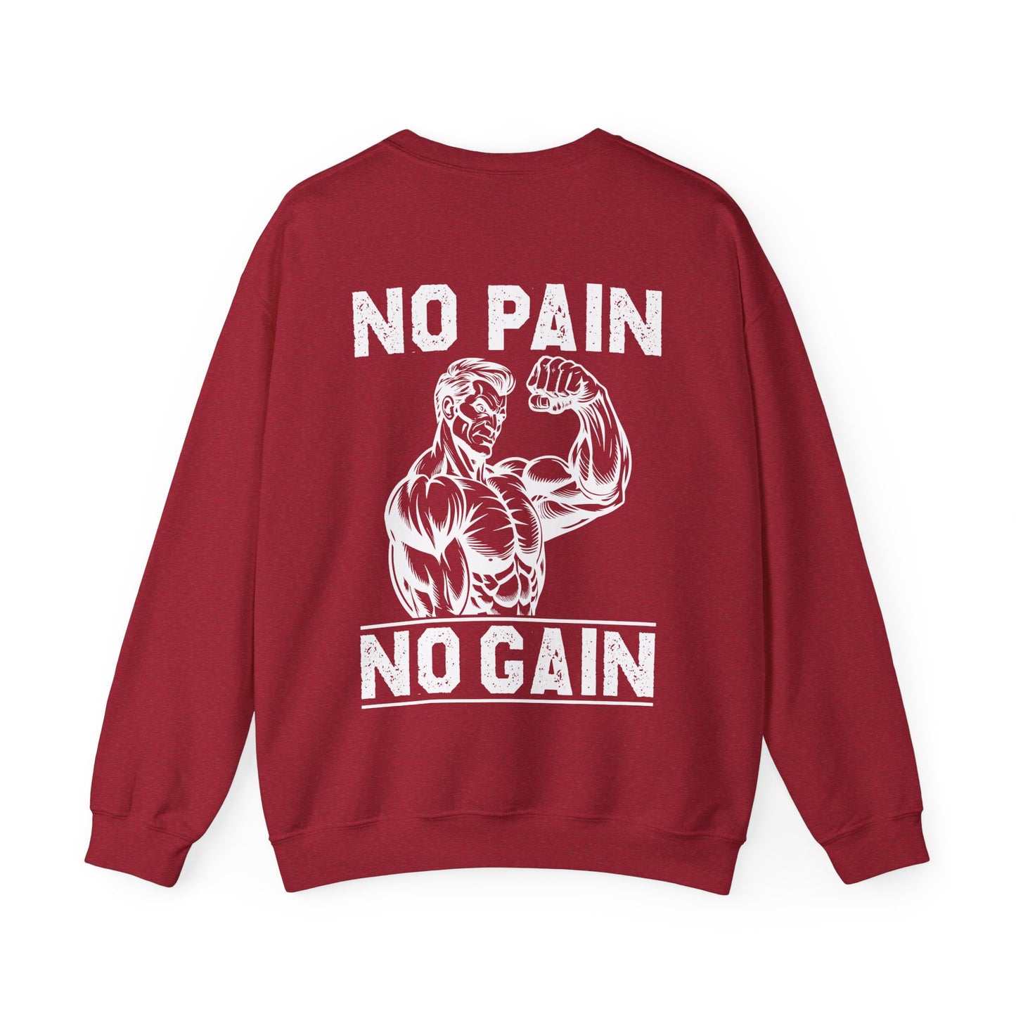 No Pain No Gain Workout Sweatshirt for Fitness Enthusiasts