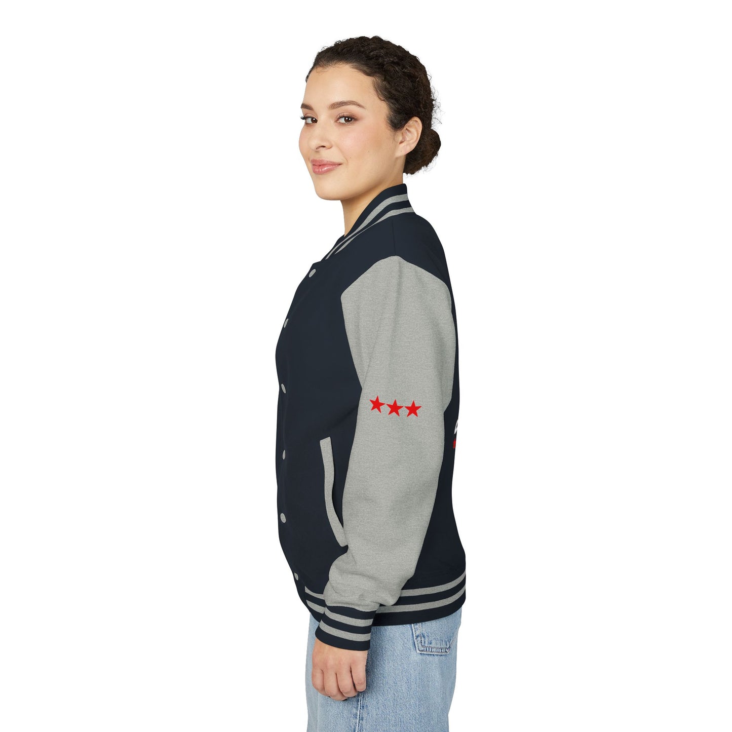 Unisex Heavyweight Letterman Jacket - Celebrate America 4th of July