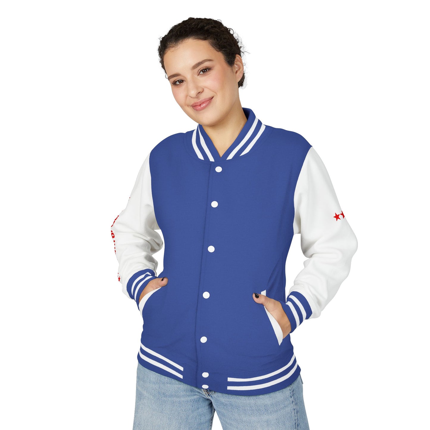 Unisex Heavyweight Letterman Jacket - Celebrate America 4th of July